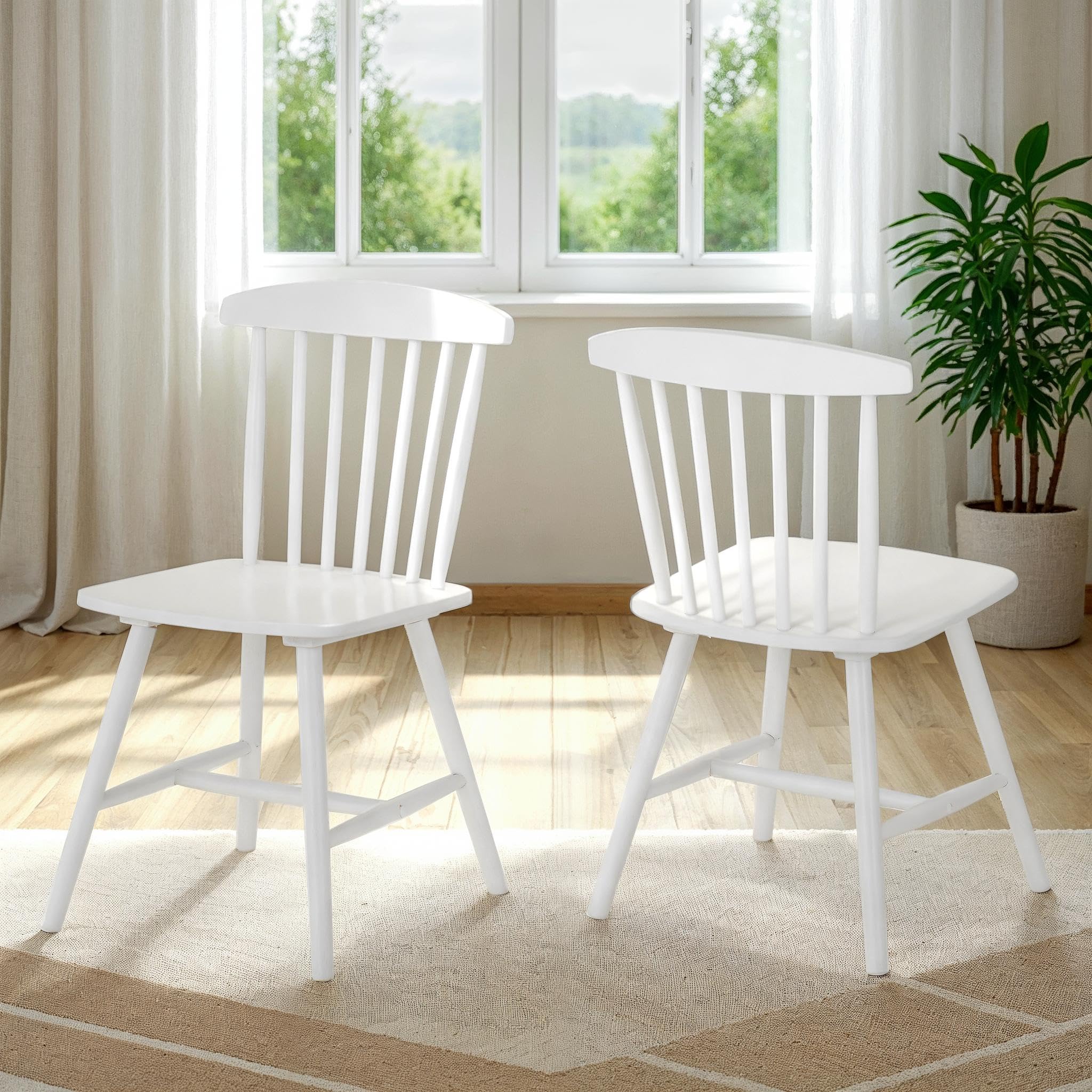 Seconique Emery Chair (Box of 2) in White