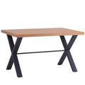 The Furniture Outlet Urban Industrial Oak 1.3m Dining Table (Table Only)
