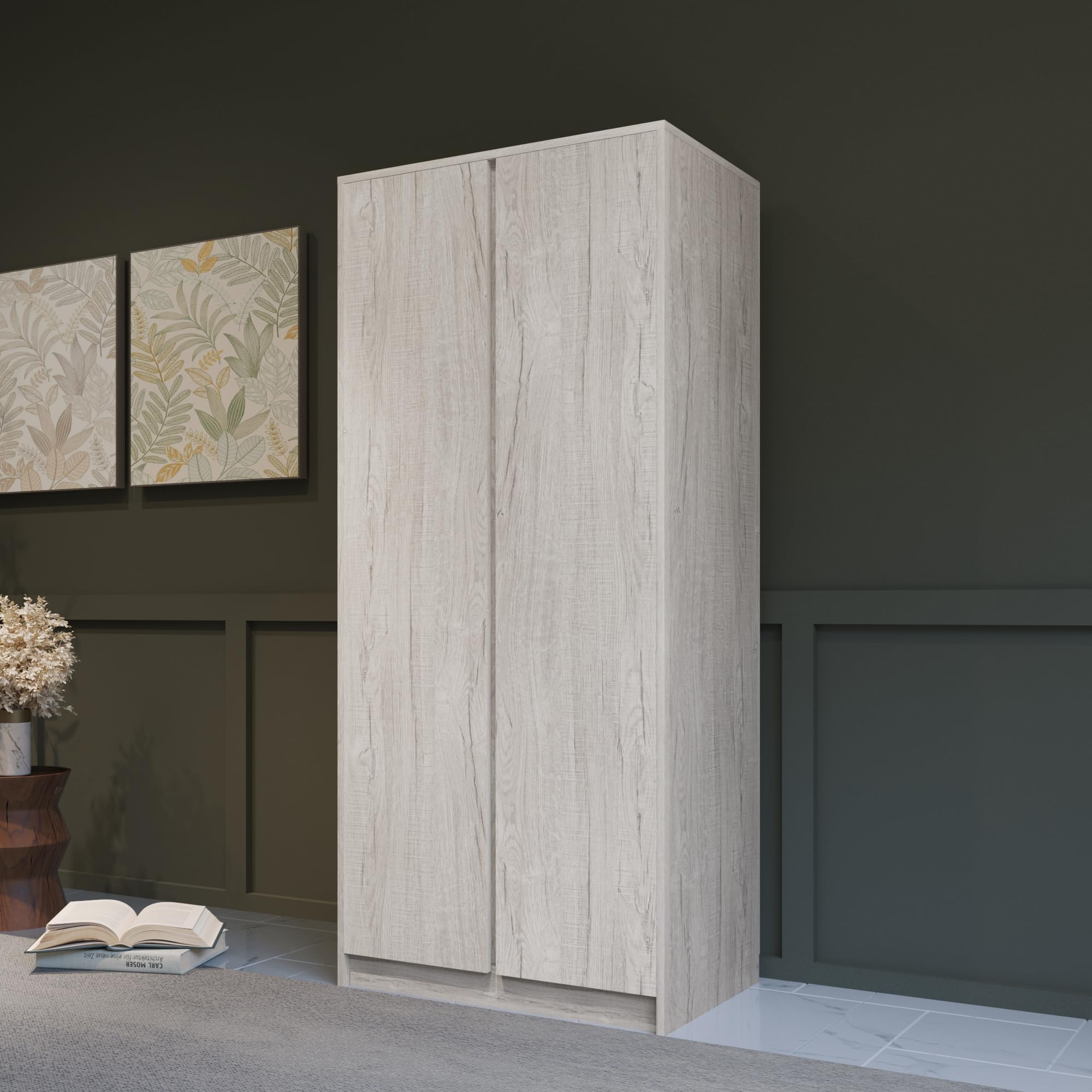 Seconique Malvern 2 Door Wardrobe in Urban Snow