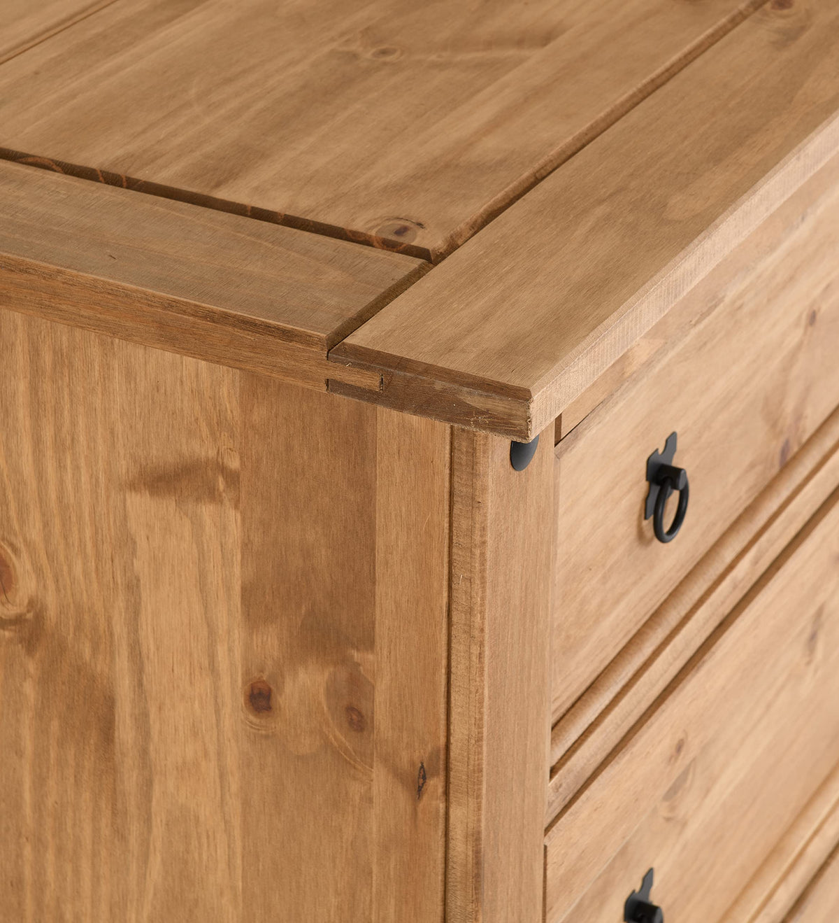 Seconique Corona 4 Drawer Chest in Distressed Waxed Pine