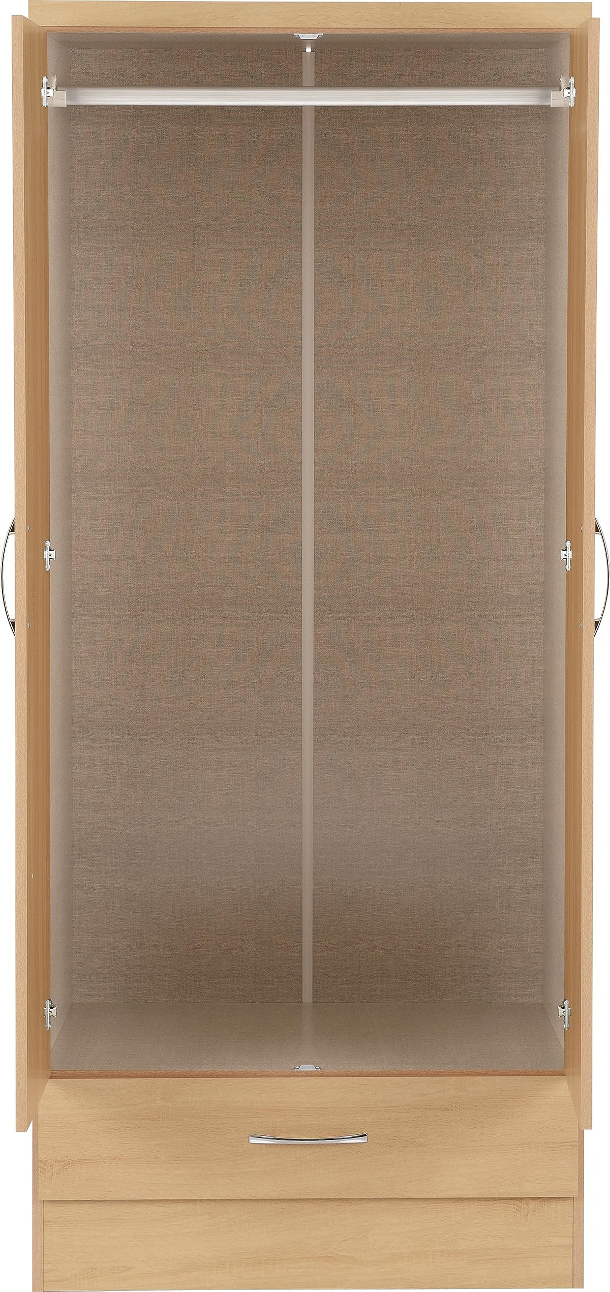 Seconique Nevada 1 Door 1 Drawer Wardrobe
