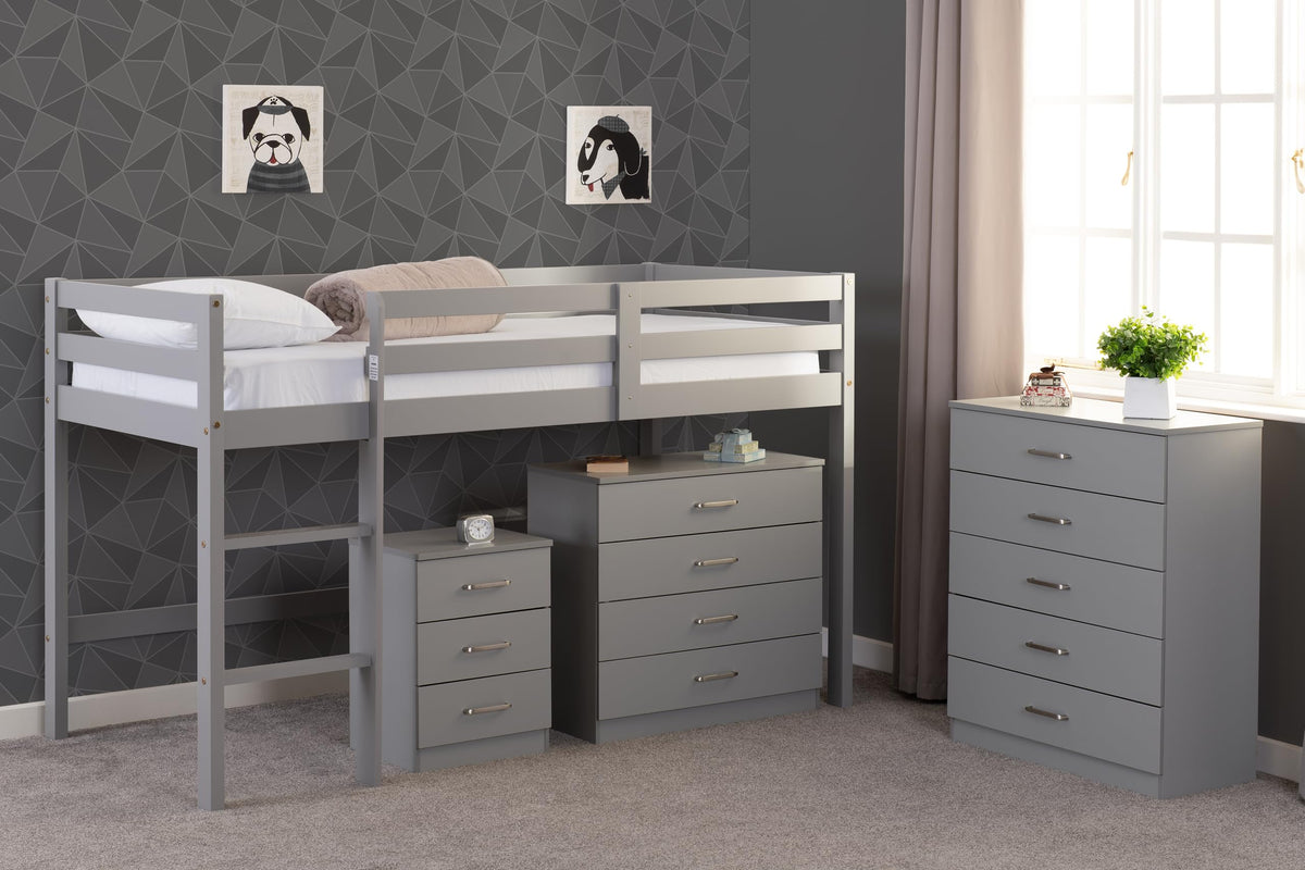 Seconique Panama Mid Sleeper, Wood, Antique Pine