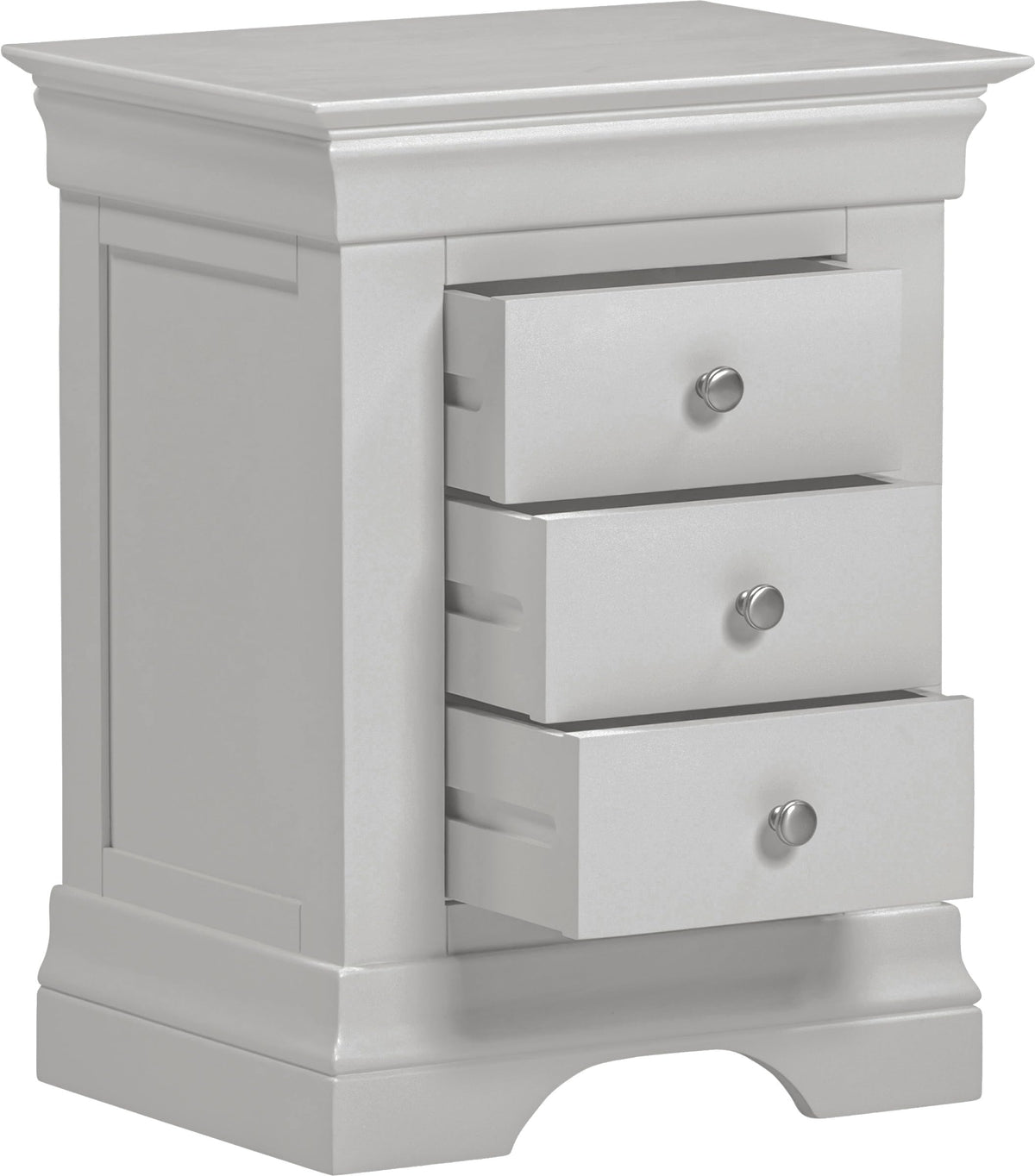 Seconique Bordeaux 3 Drawer Bedside