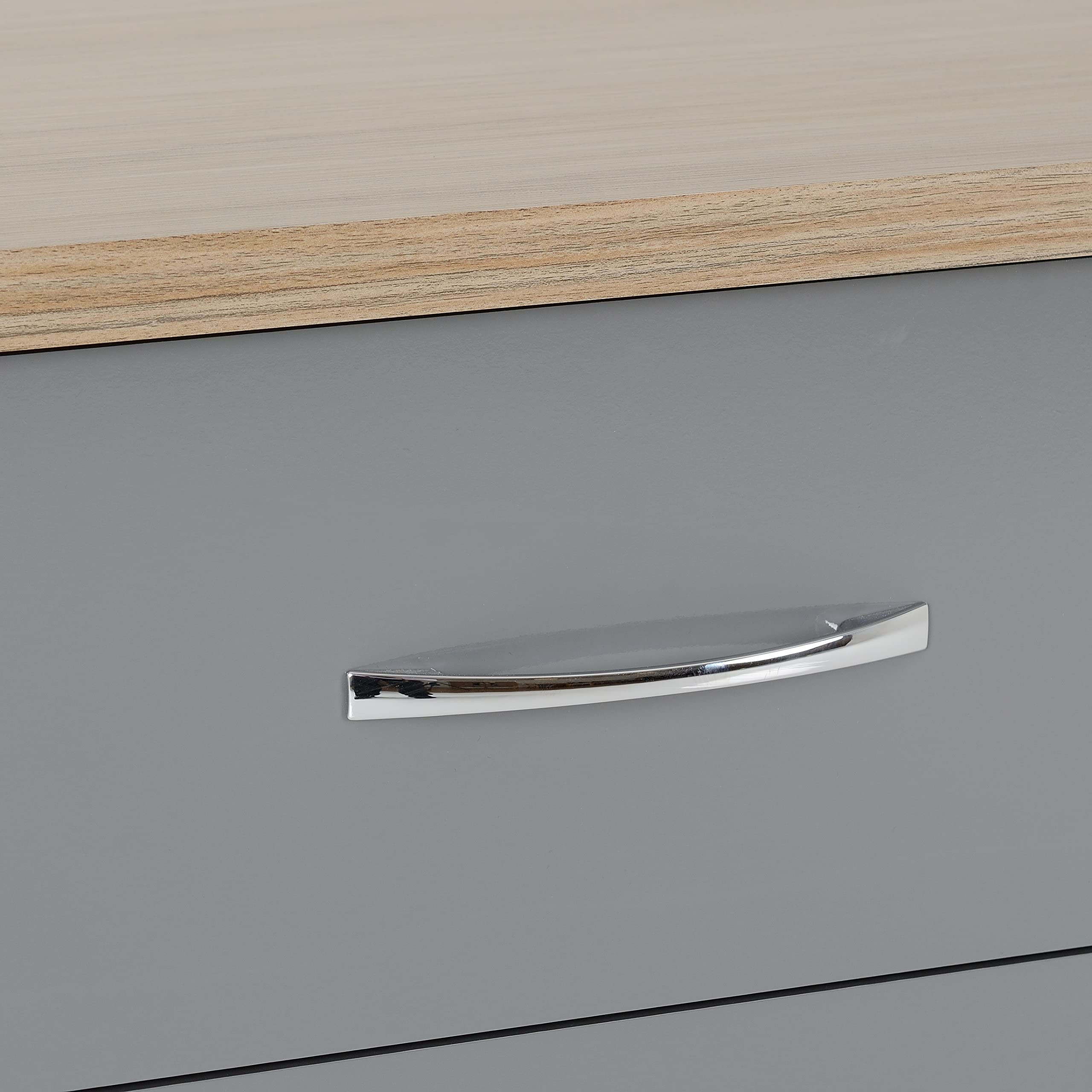 Kelsey Stores Nevada Chest Of Drawers 3 Drawer Storage Cabinet Chest With Metal Handles