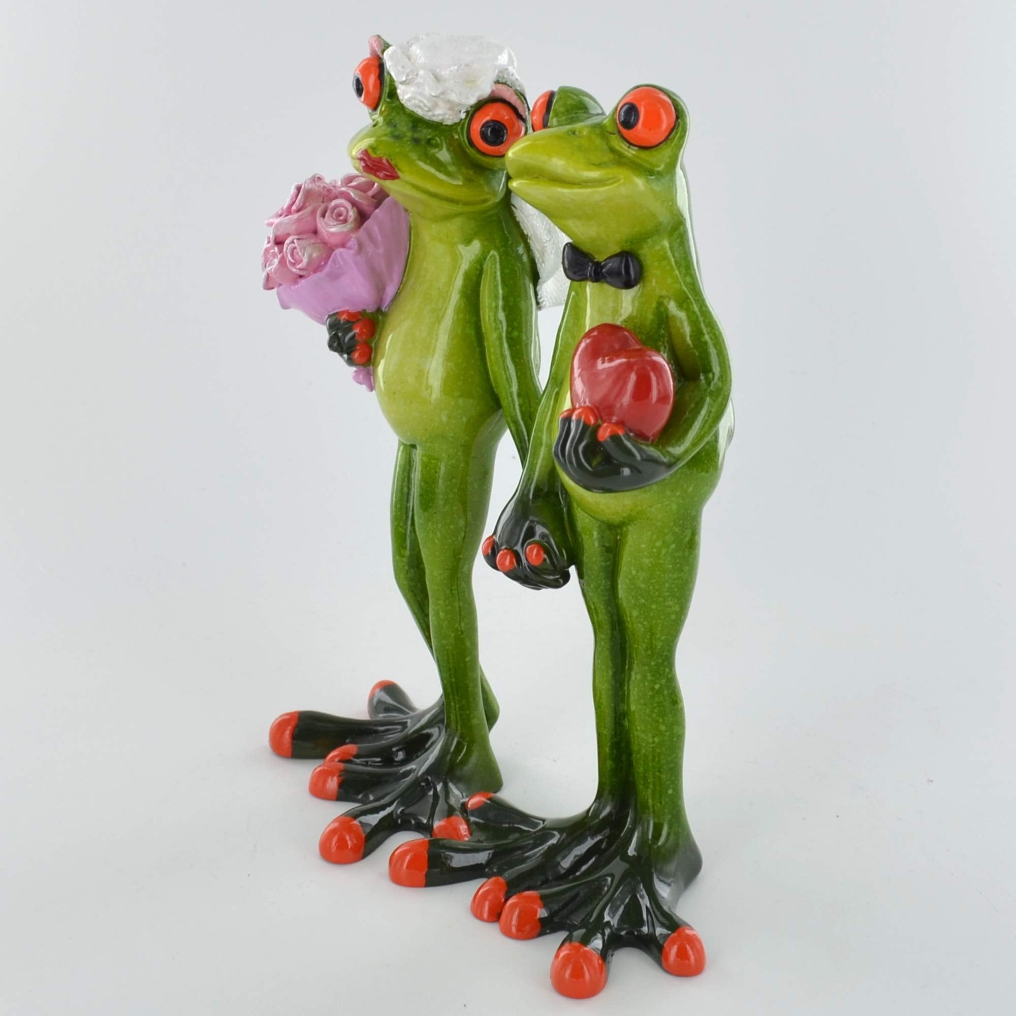 Comical Frogs - The Big Day Novelty Gift Joke Present Home Decor Sculpture H15.5cm