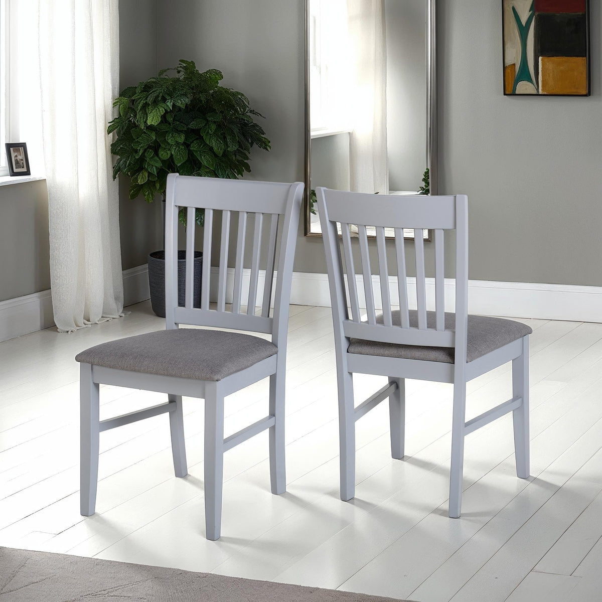Seconique Oxford Extending Dining Set with 4 Mink Micro Suede Chairs
