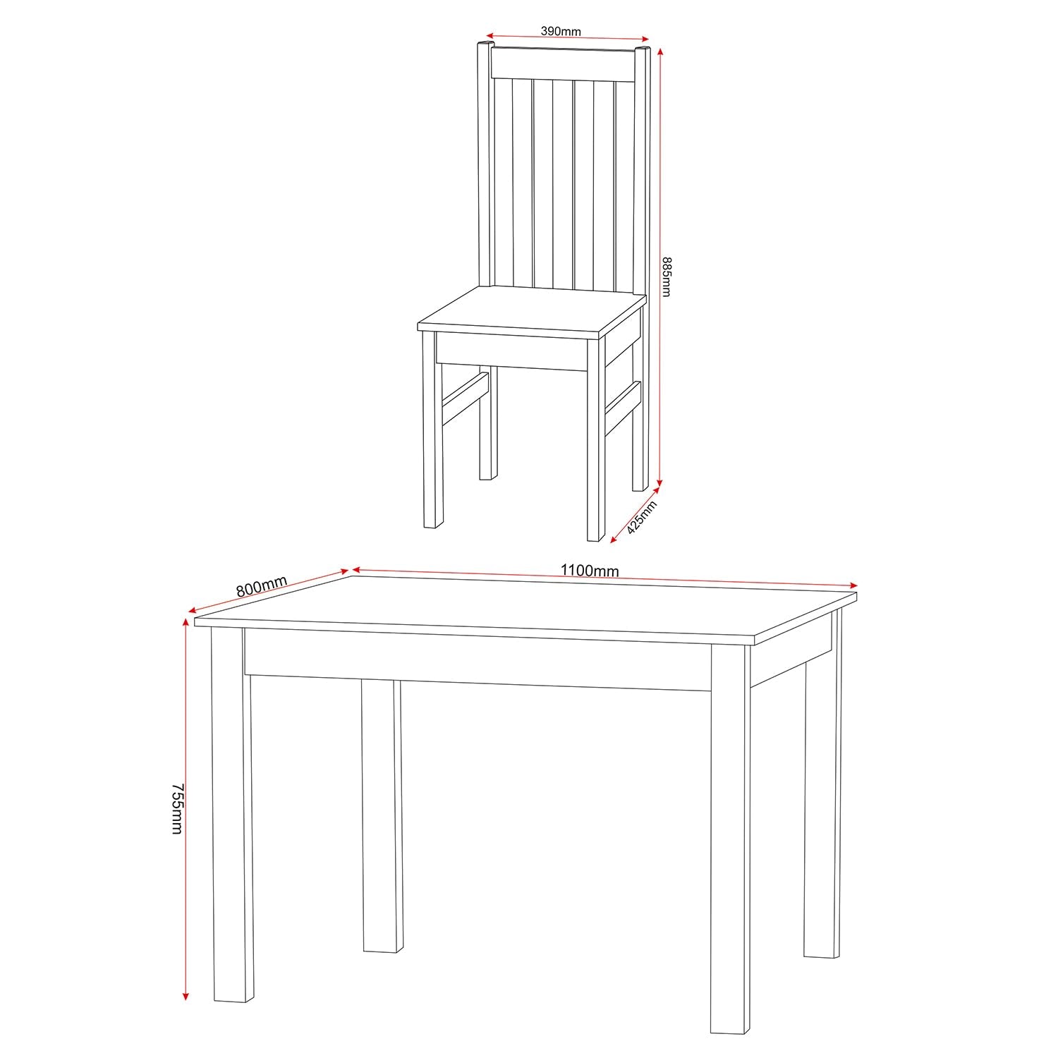 Seconique Ludlow 1+4 Dining Set in Grey/Oak Lacquer