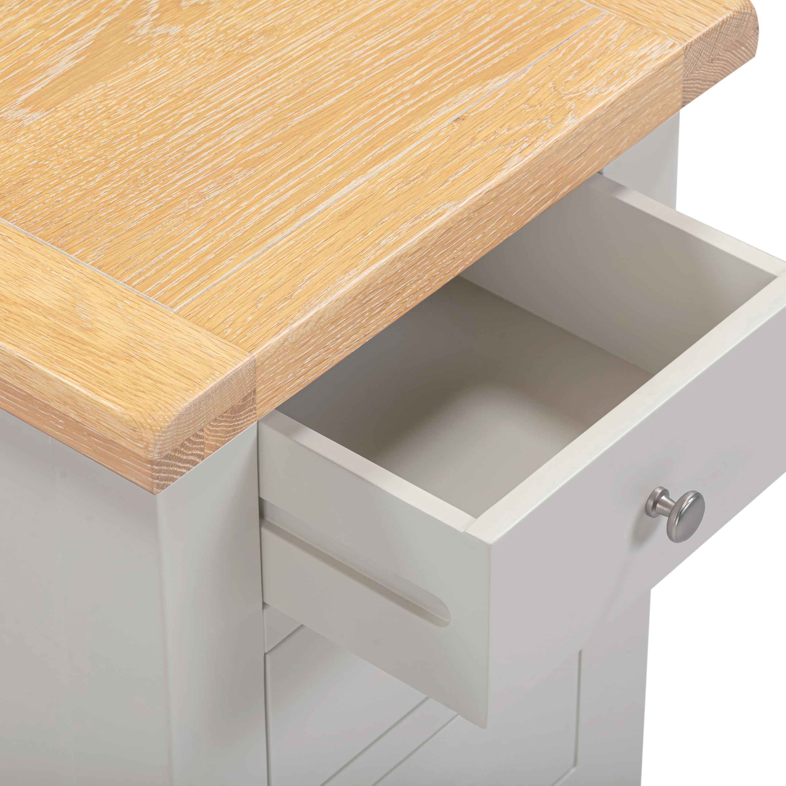 Seconique Windsor 3 Drawer Bedside in Natural Oak