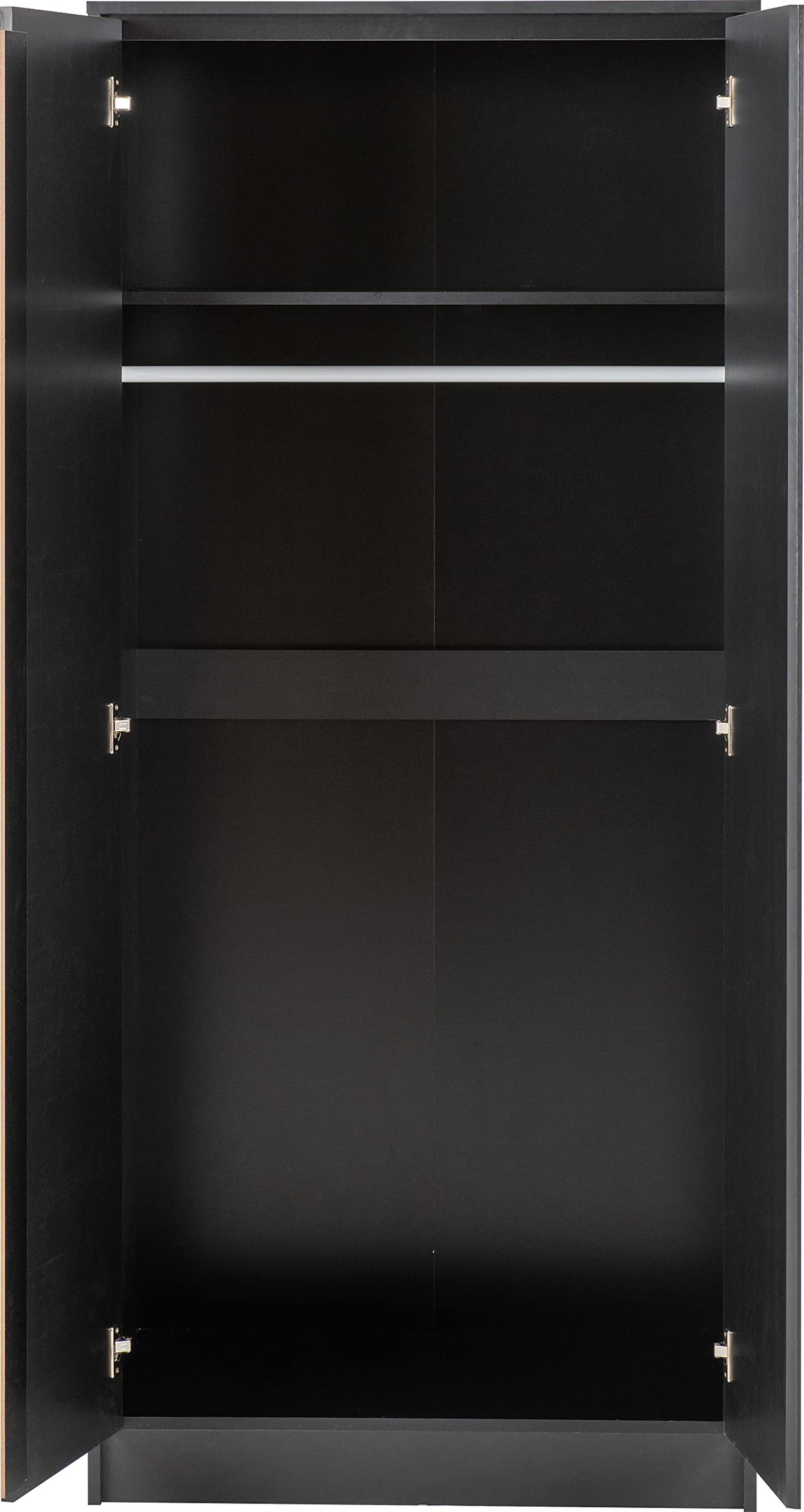 Seconique Malvern 2 Door Wardrobe in Black