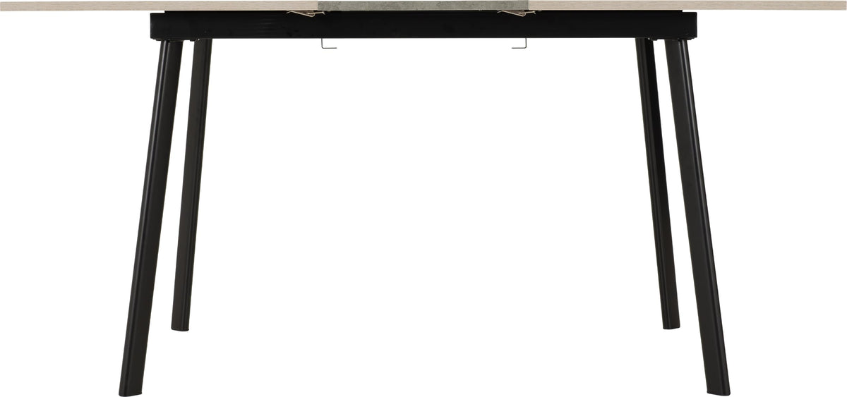 Seconique Avery Extending Dining Table in Concrete/Grey Oak Effect