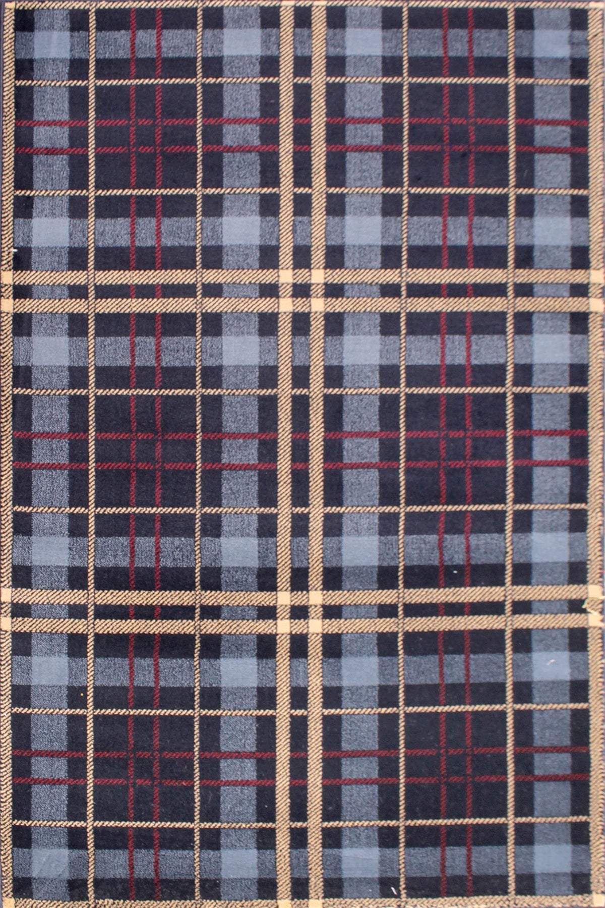 Highland Tartan Rug for Living Room Bedroom Check Quality Rug