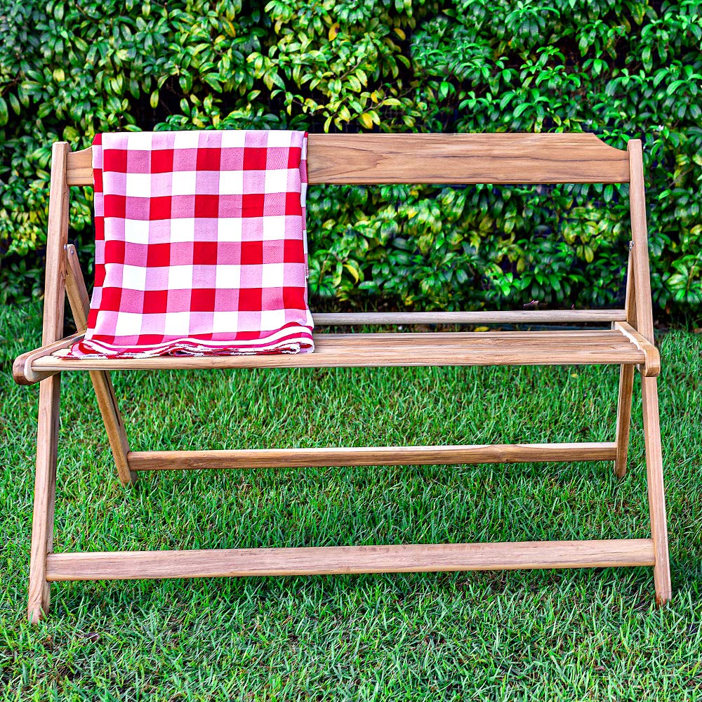 Tramontina Teak Wood 2/3 Seater Foldable Bench Beer