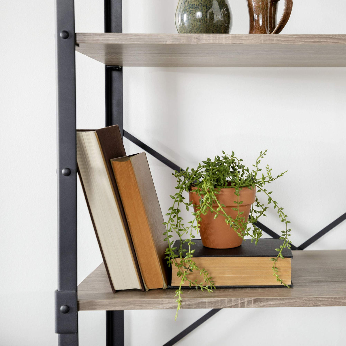 WE Furniture Industrial Bookshelf