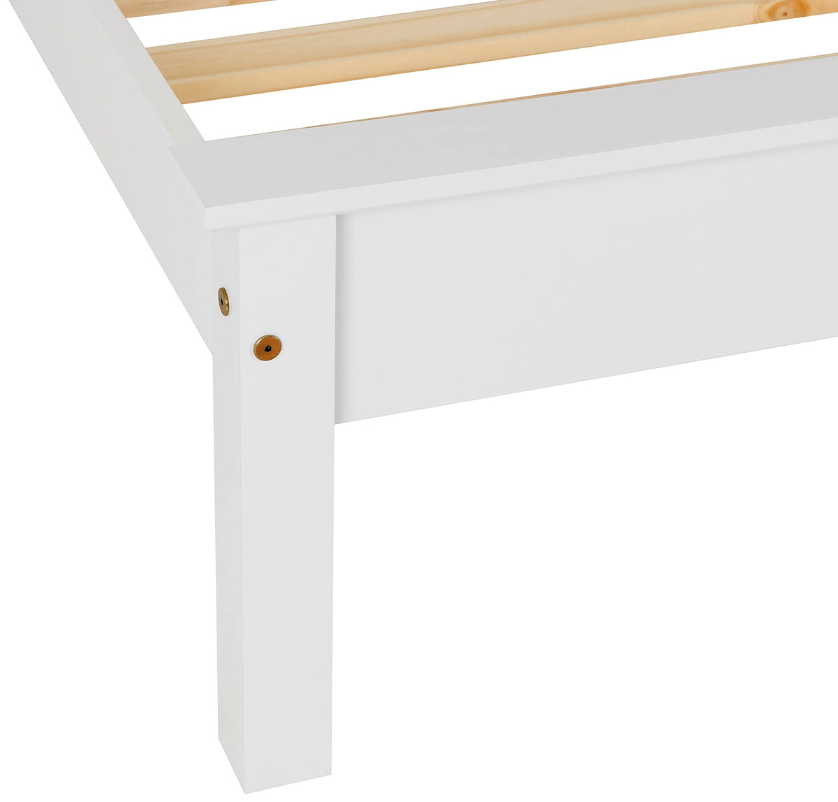 Seconique Monaco 3' Single Low End Bed in White