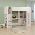 Seconique Jupiter 3' Single High Sleeper Bed in White/Grey