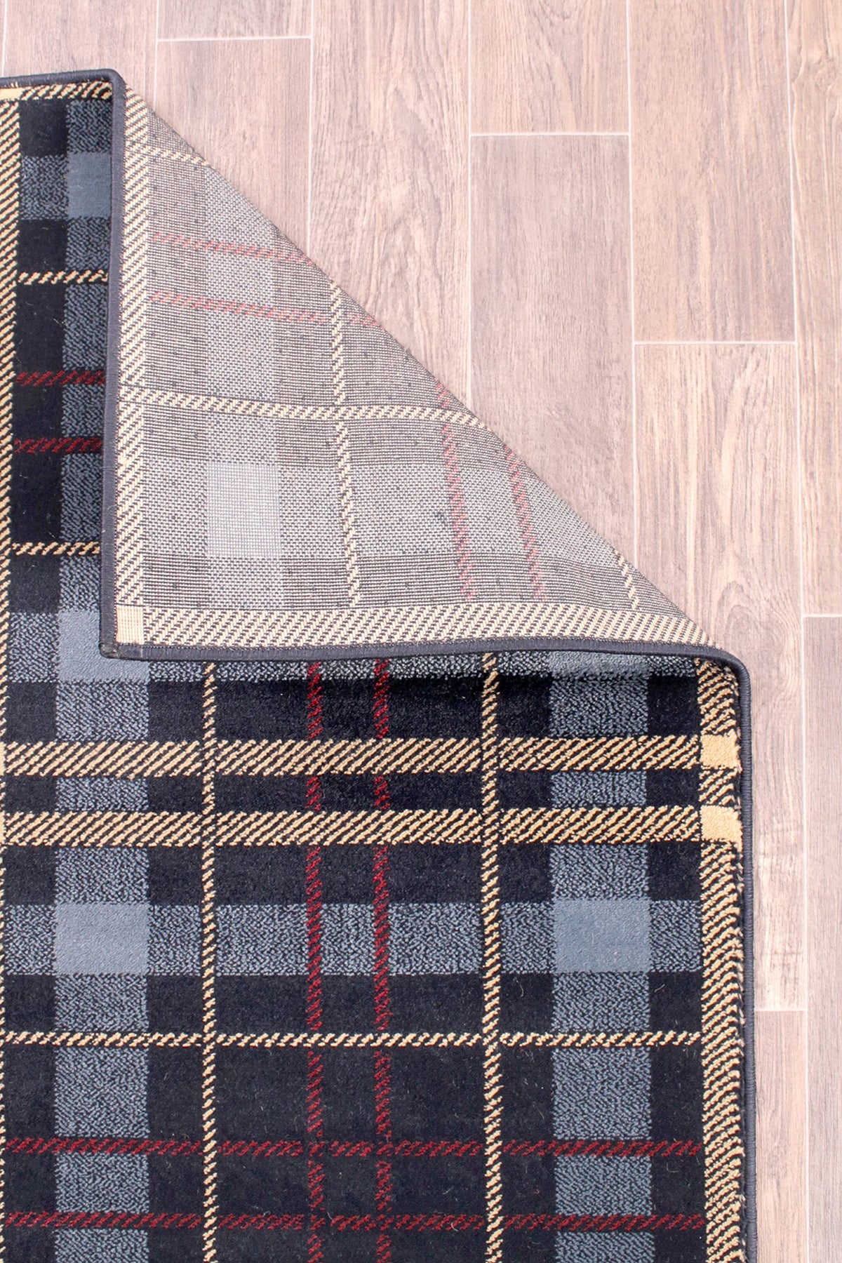 Highland Tartan Rug for Living Room Bedroom Check Quality Rug