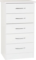 Seconique Nevada 5 Drawer Narrow Chest Nevada 5 Drawer Narrow Chest