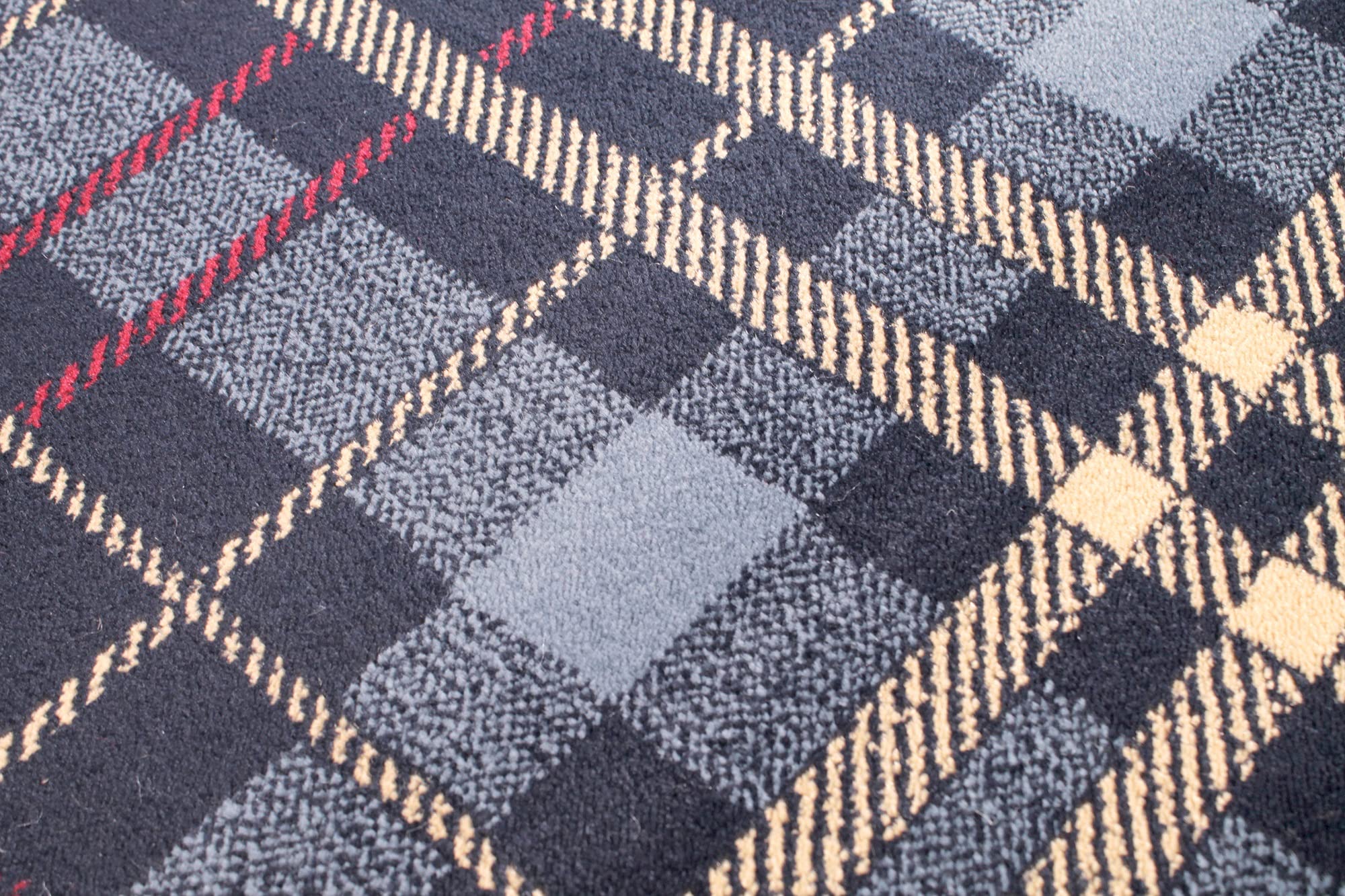 Highland Tartan Rug for Living Room Bedroom Check Quality Rug