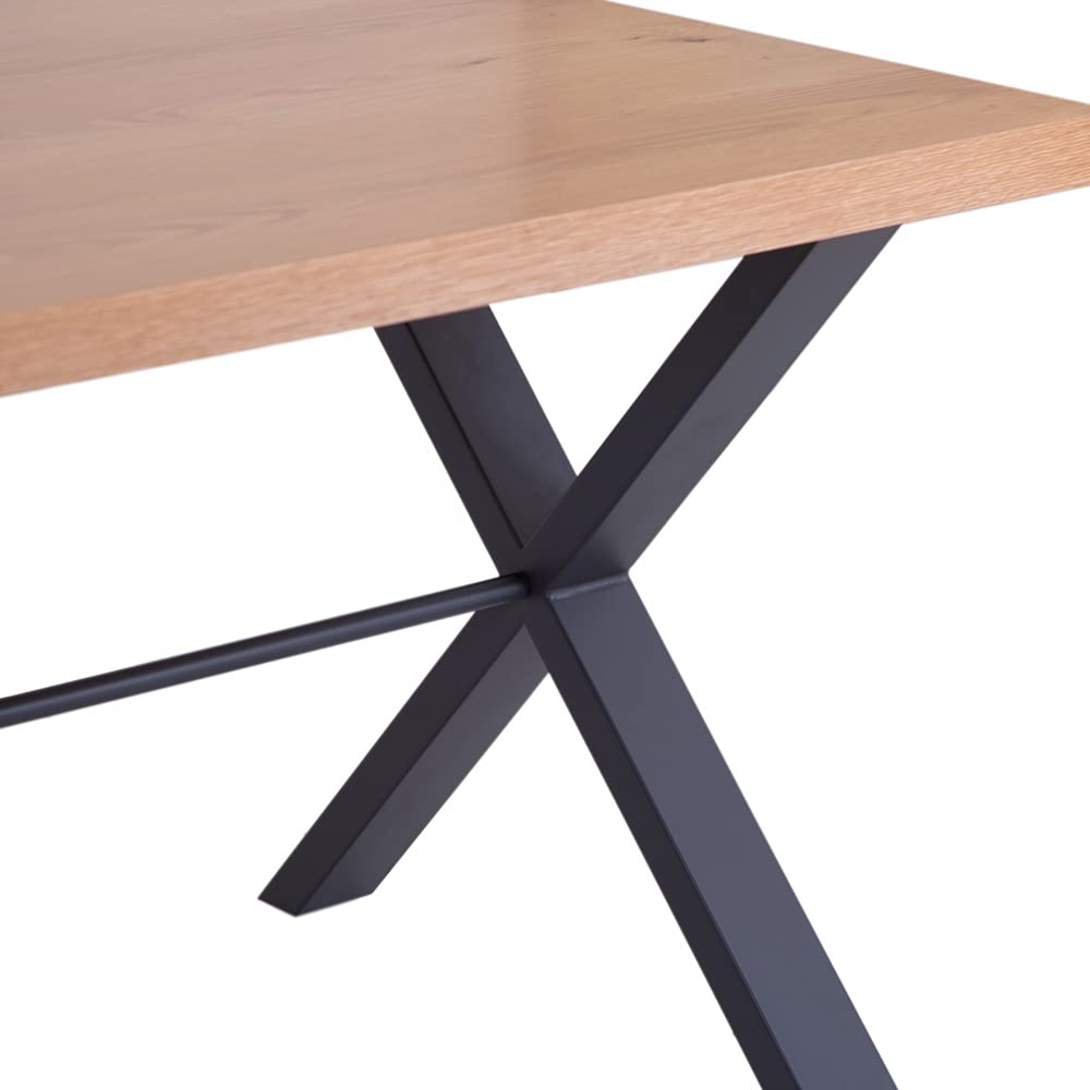 The Furniture Outlet Urban Industrial Oak 1.3m Dining Table (Table Only)