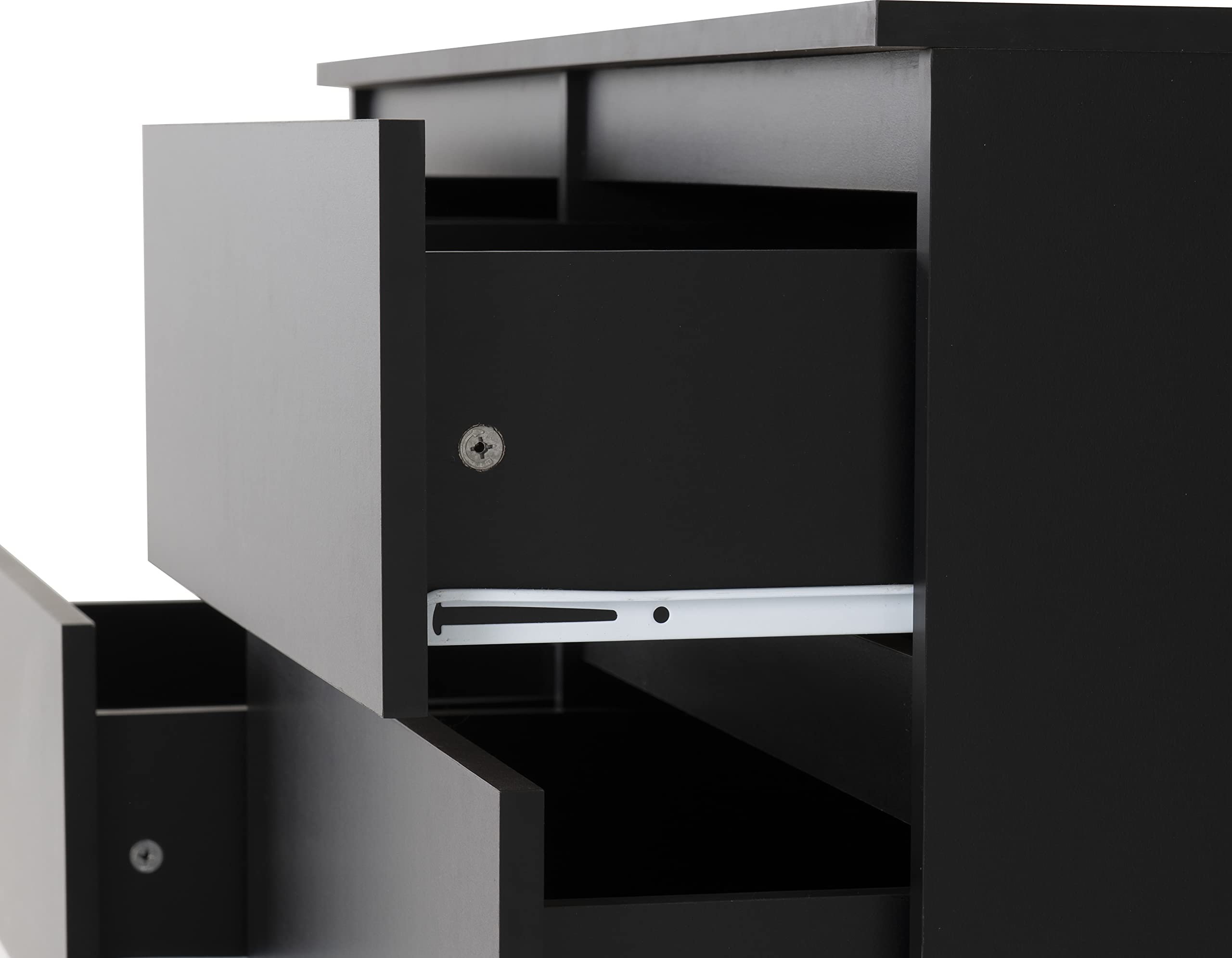 Seconique Malvern 6 Drawer Chest in Black