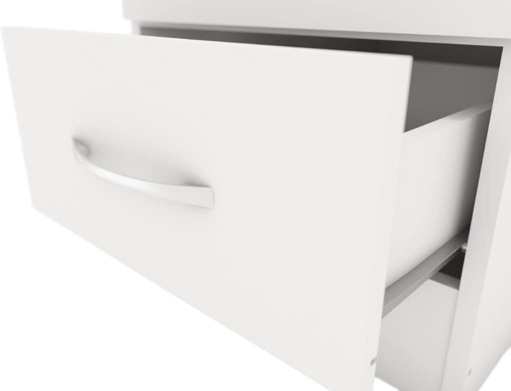 AT T Nevada 1 Door 1 Drawer Wardrobe White Gloss