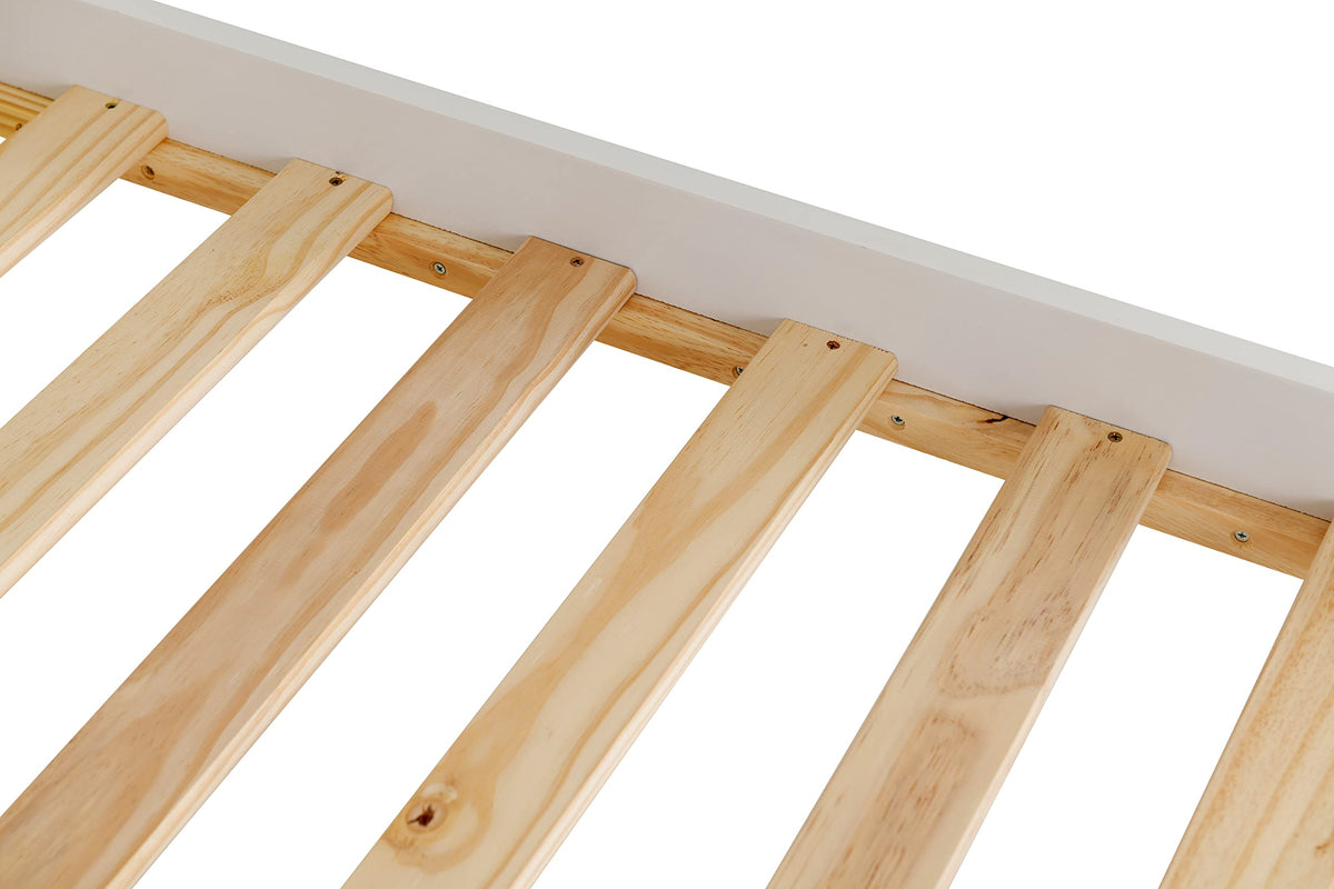 Seconique Monaco 4'6" Double Low End Bed in White