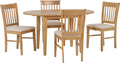 Seconique Oxford Extending Dining Set with 4 Mink Micro Suede Chairs