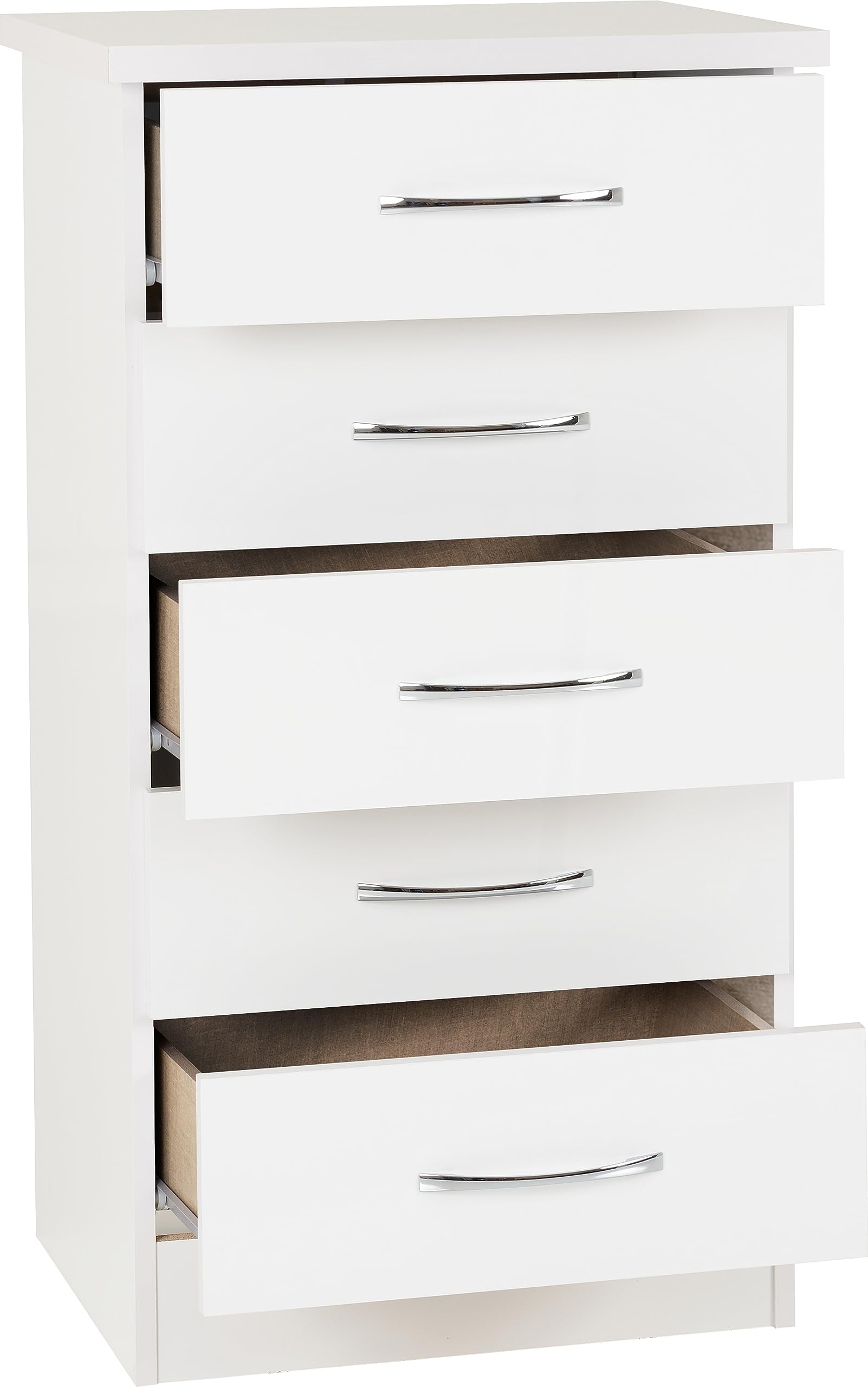 Seconique Nevada 5 Drawer Narrow Chest Nevada 5 Drawer Narrow Chest