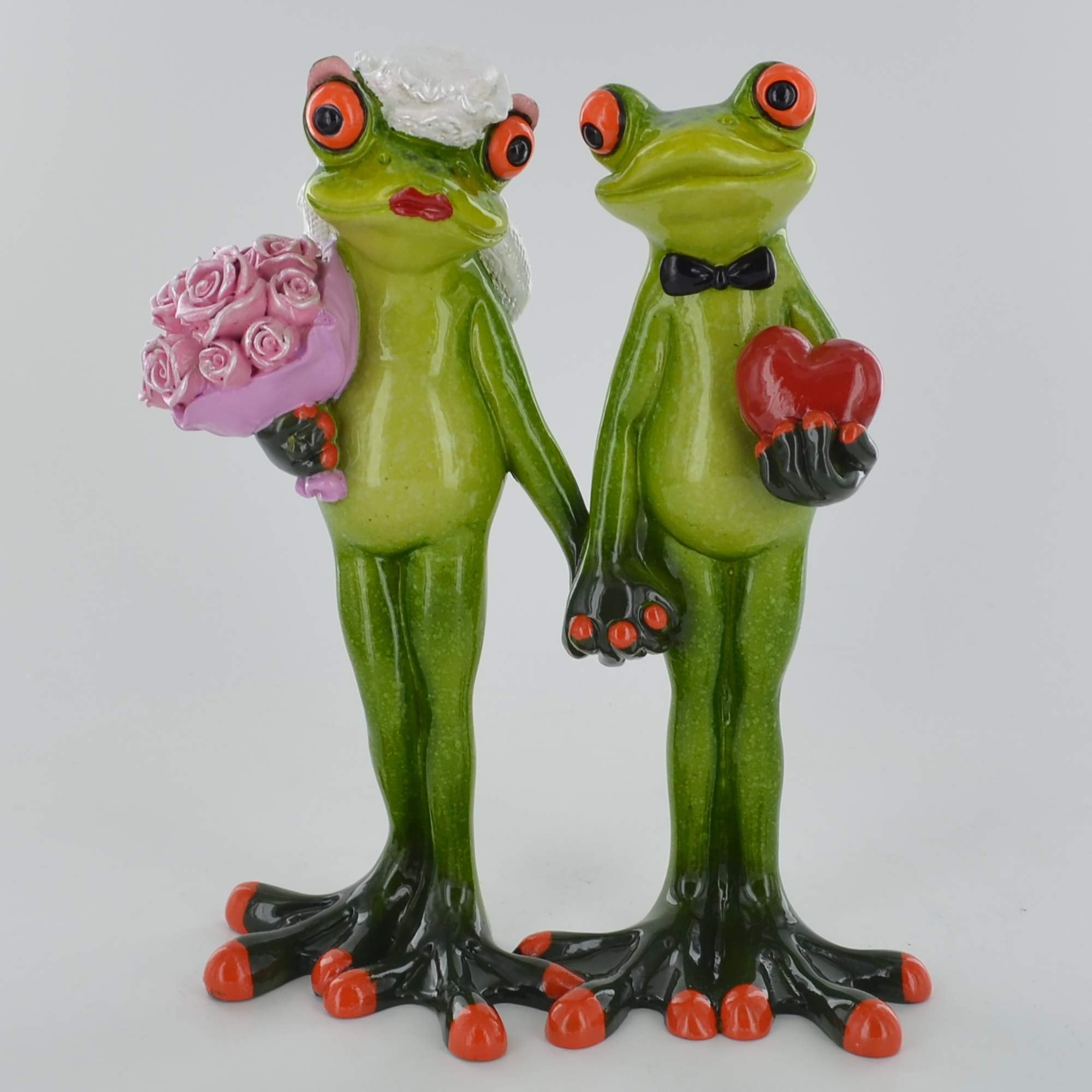 Comical Frogs - The Big Day Novelty Gift Joke Present Home Decor Sculpture H15.5cm