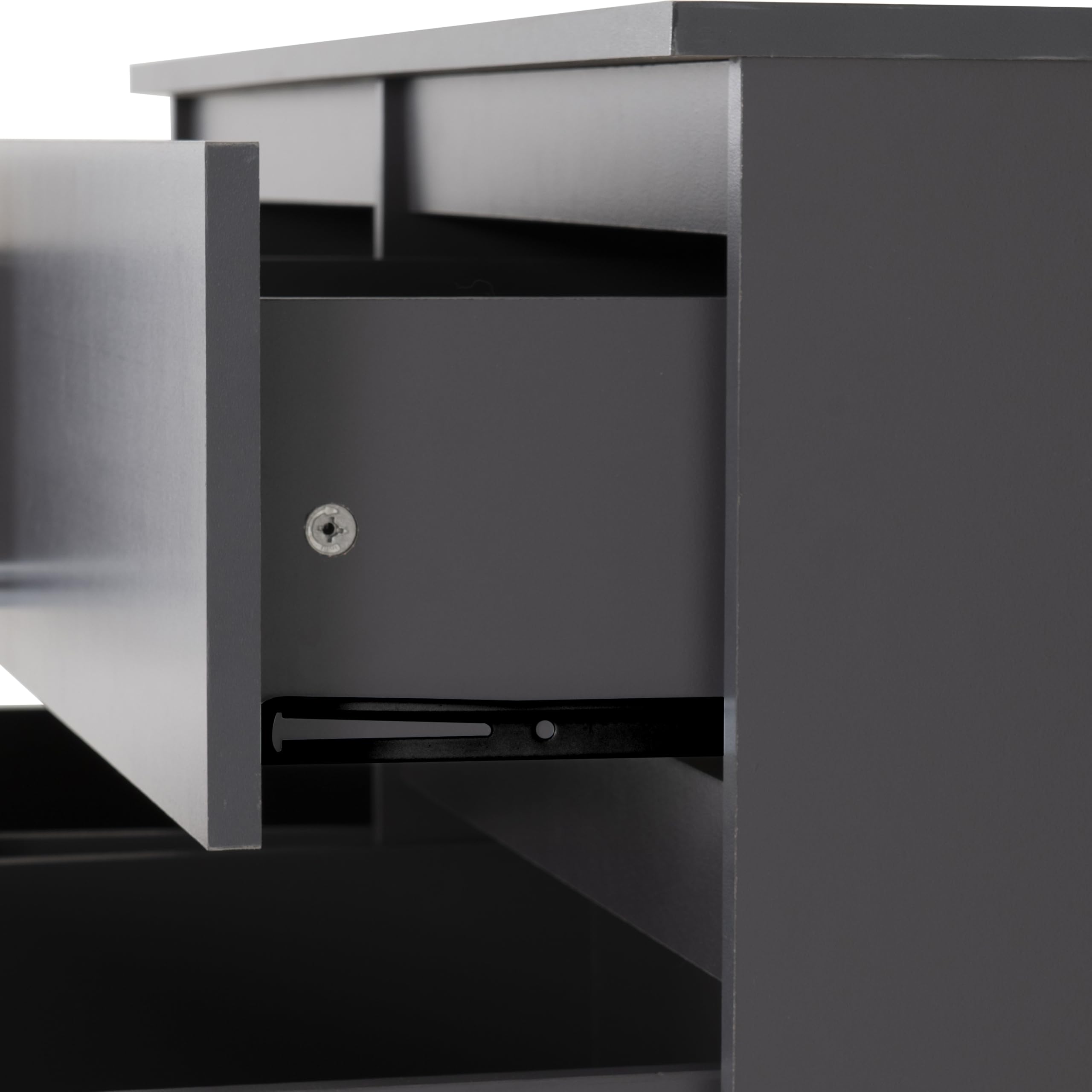 Seconique Malvern 8 Drawer Chest in Grey