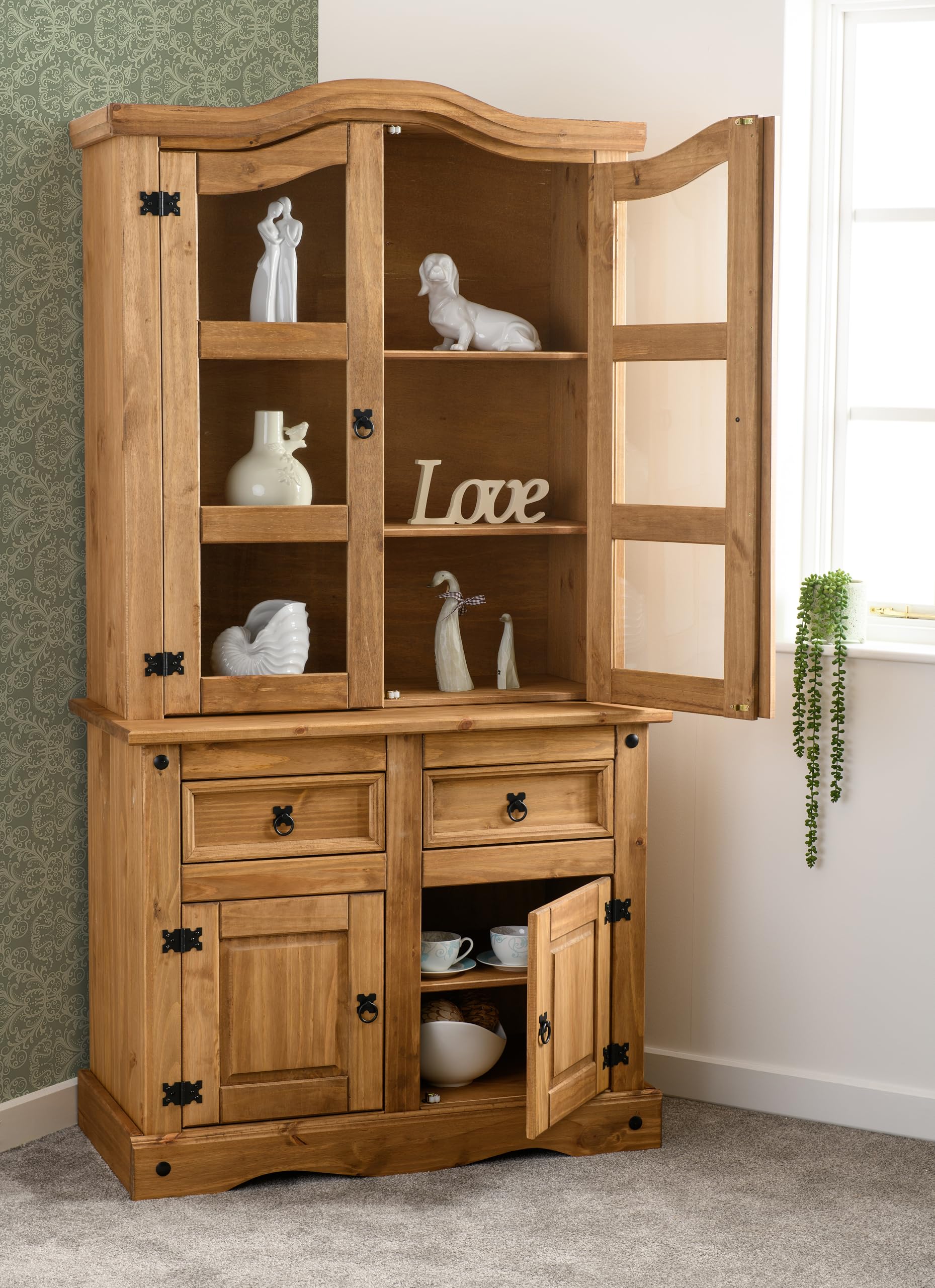 Seconique Corona 4 Feet 6 inch Buffet Hutch