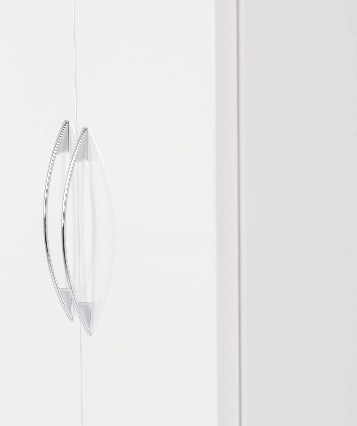 Seconique Nevada 2 Door 1 Drawer Wardrobe in White Gloss