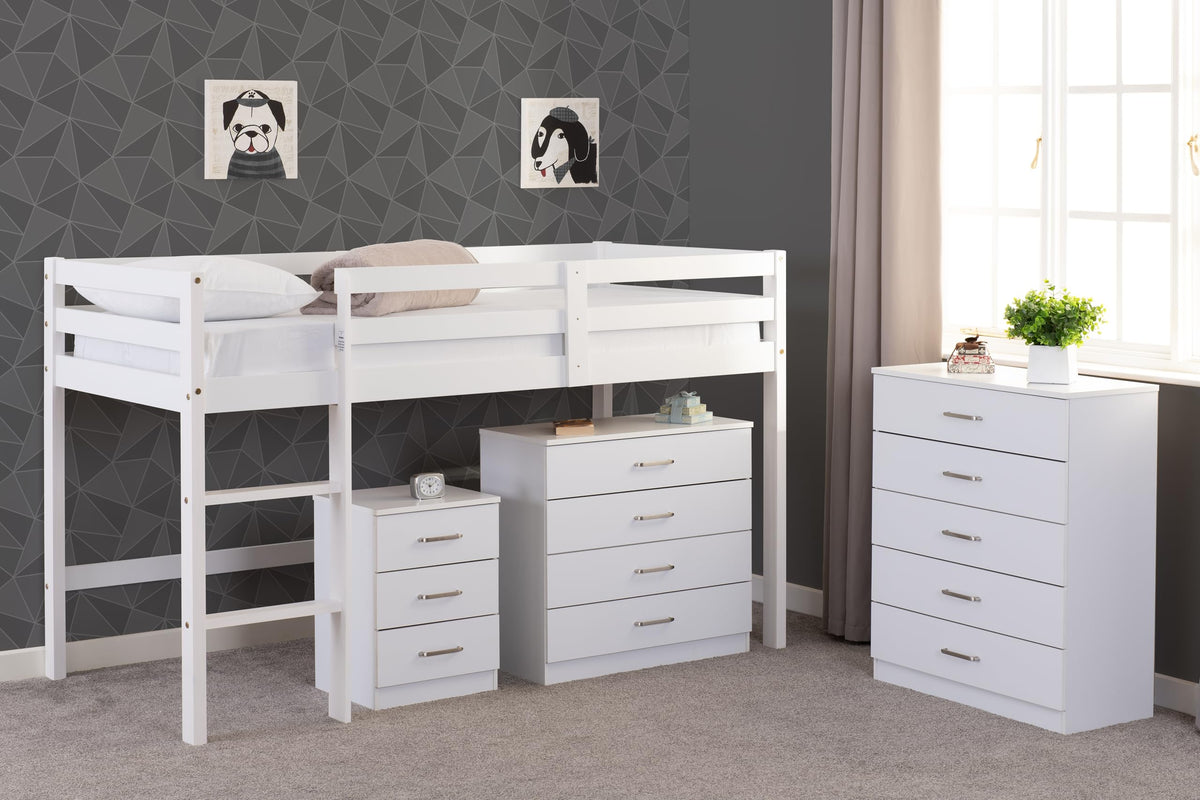 Seconique Panama Mid Sleeper, Wood, Antique Pine