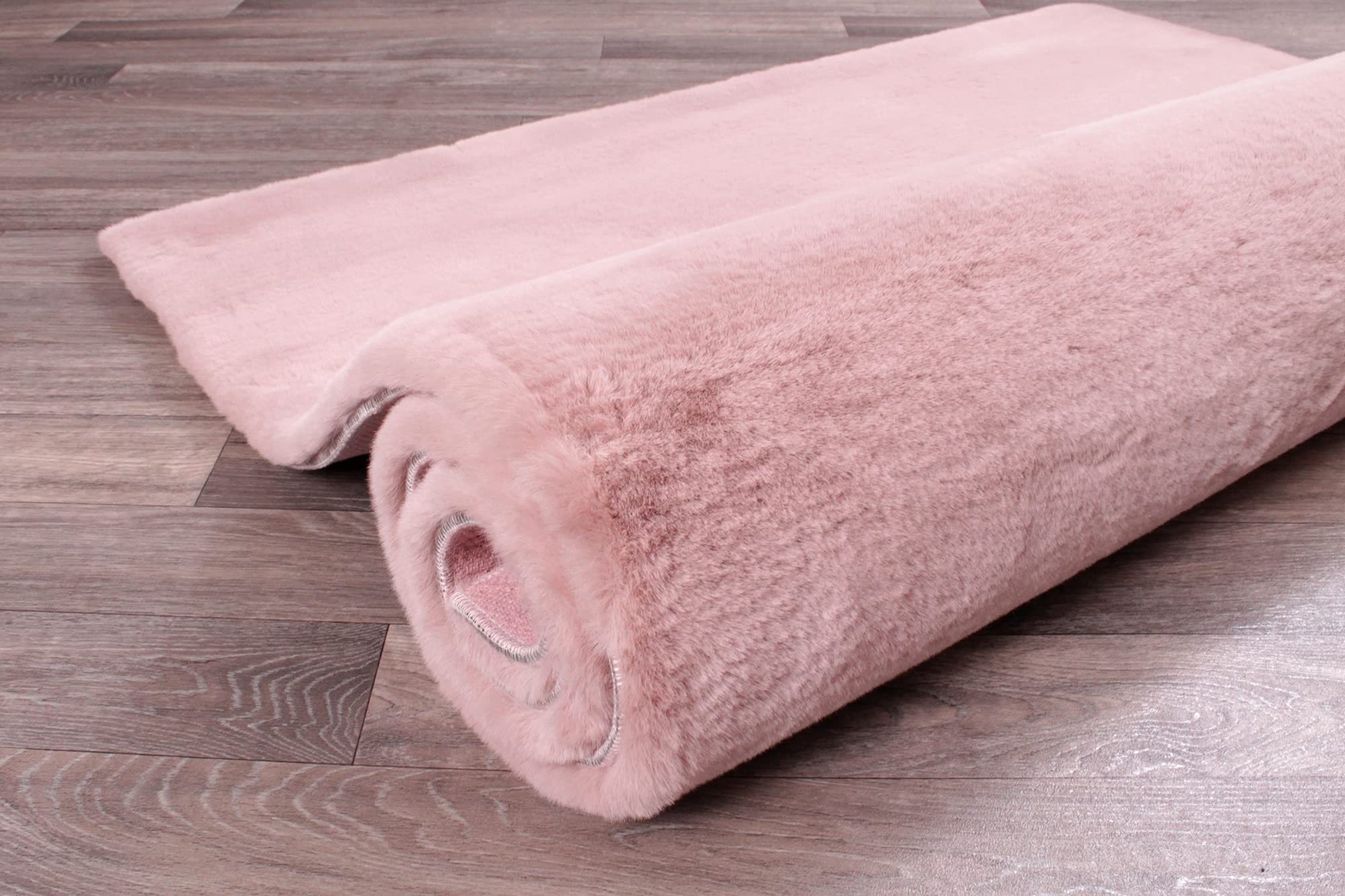 Lord of Rugs Lux Faux Fur Rug for Bedroom Dining Living Room Carpet Super Soft Fluffy Plush Plain Modern Floor Shaggy Rug