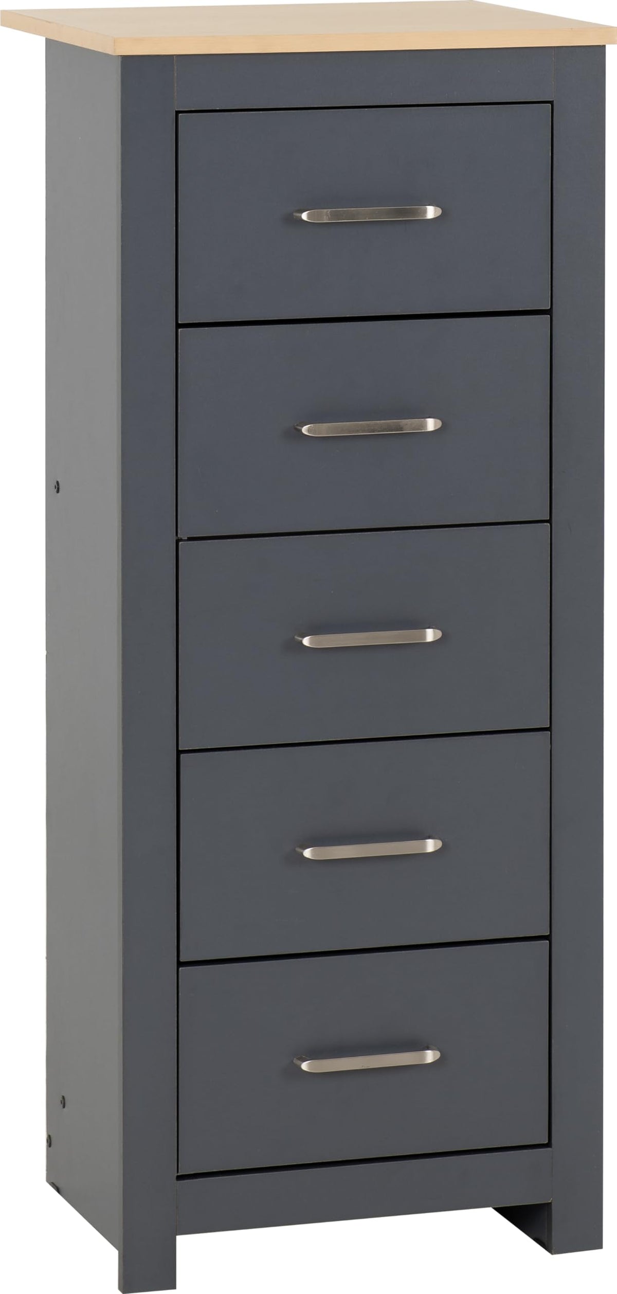 Seconique Portland 5 Drawer Narrow Chest
