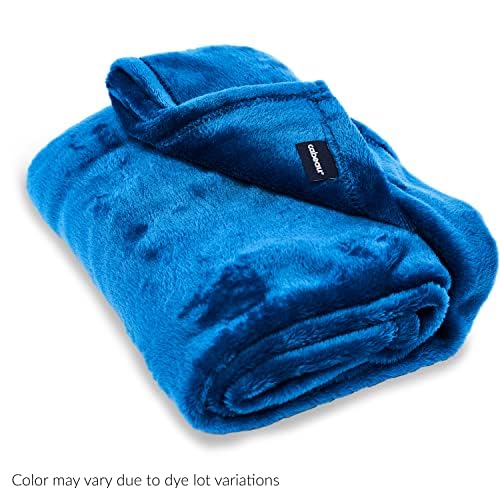 Cabeau Fold ‘n Go Travel and Throw Blanket Plus Compact Case - for Home and Travel - Doubles as Lumbar Pillow and Neck Support Pillow - French Microfiber Comfort
