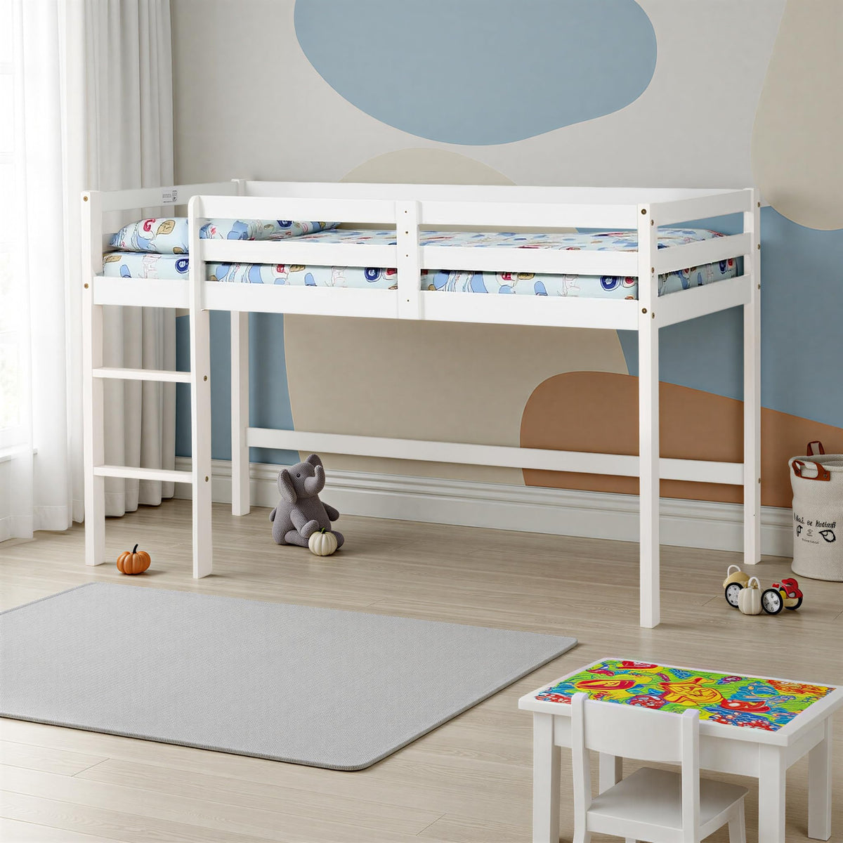 Seconique Panama Mid Sleeper, Wood, Antique Pine