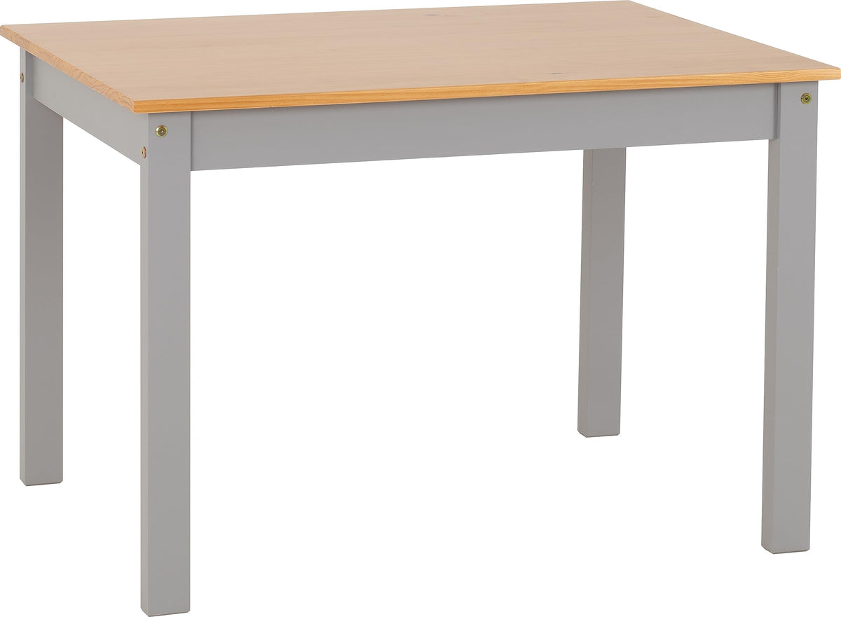Seconique Ludlow 1+4 Dining Set in Grey/Oak Lacquer