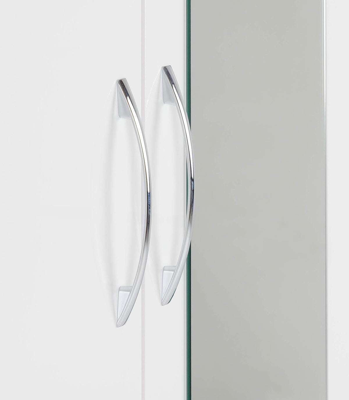 Seconique Nevada Mirrored 1/2 Door 1 Drawer Wardrobe