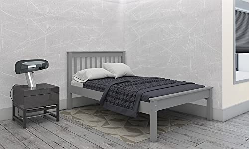 Furniture 321 Colorado 3" Bed Grey Low Foot End - No Delivery To Flats