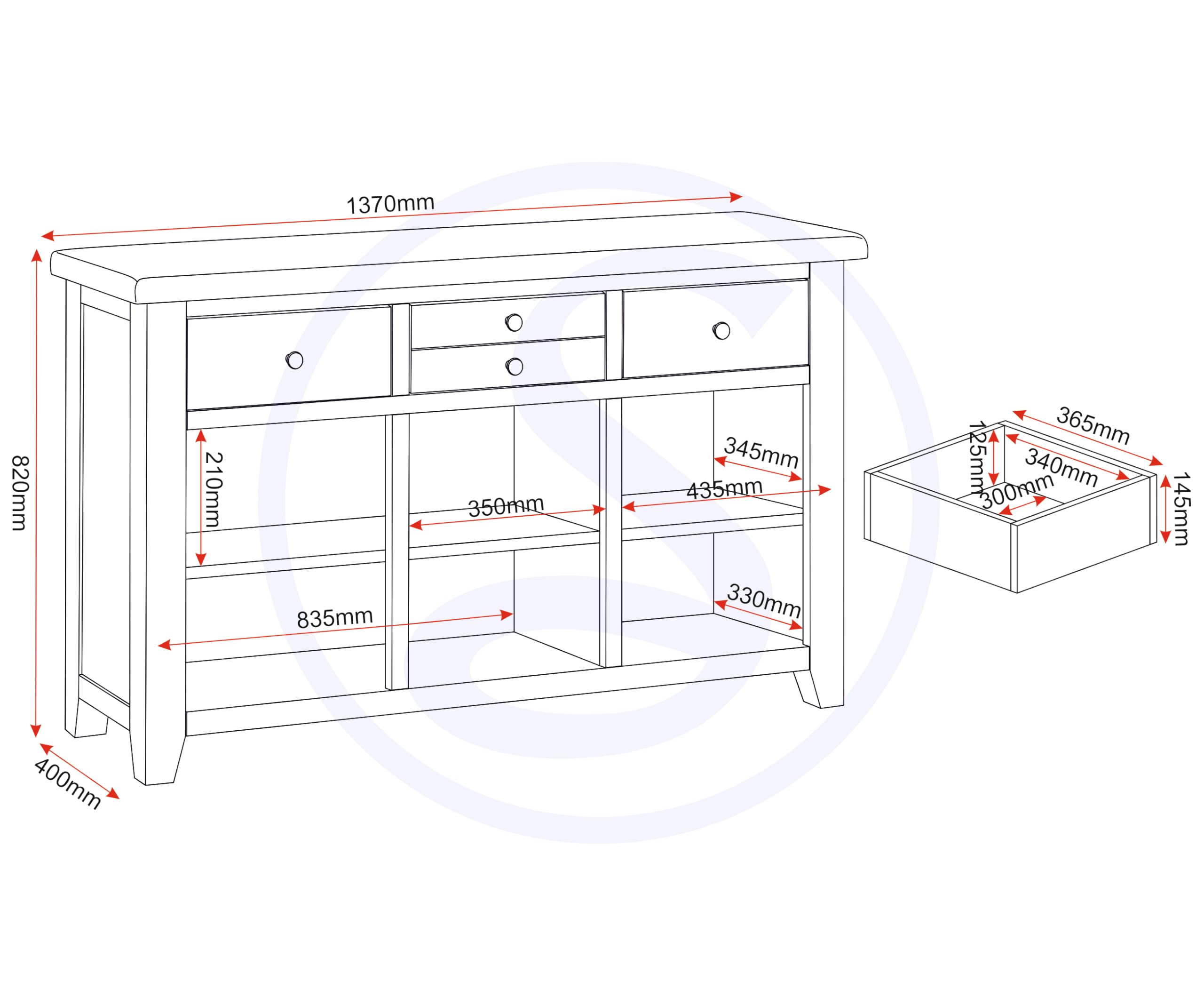 Seconique Windsor Sideboard
