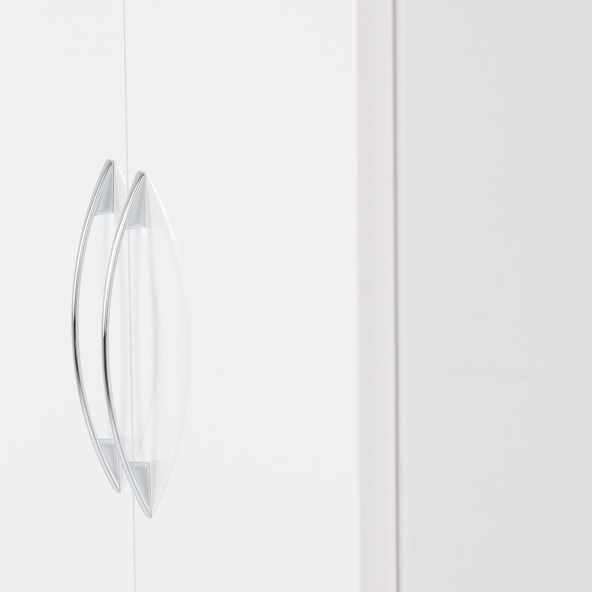 Seconique Nevada 2 Door All Hanging Wardrobe in White Gloss