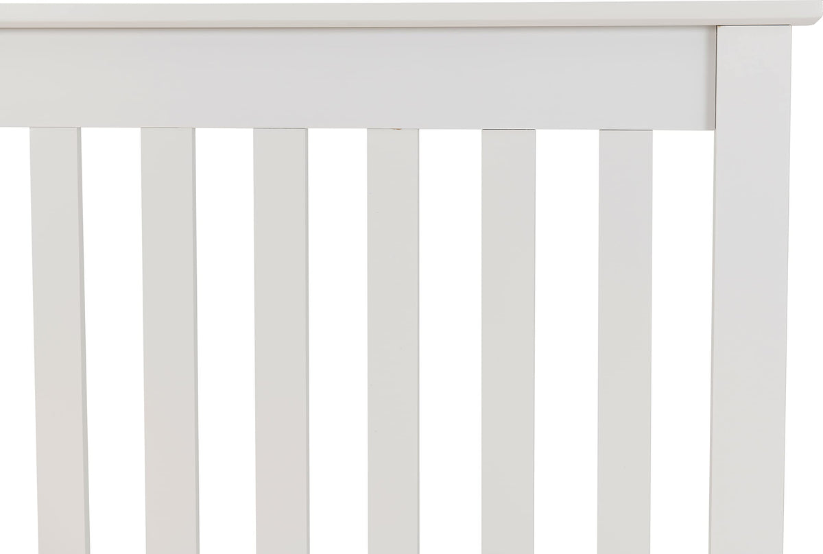 Seconique Monaco 3' Single Low End Bed in White