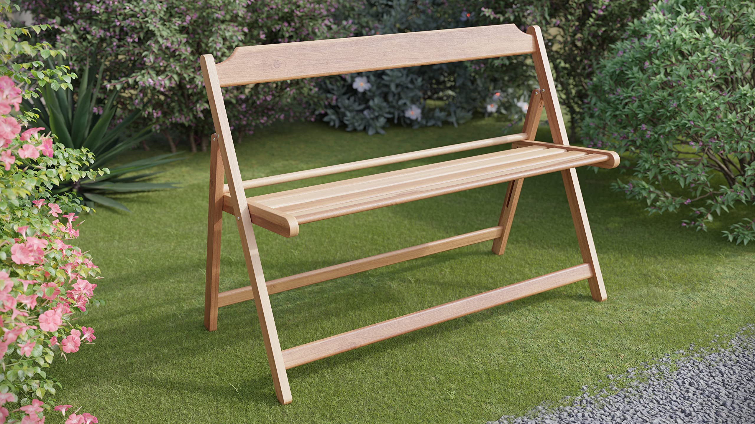Tramontina Teak Wood 2/3 Seater Foldable Bench Beer