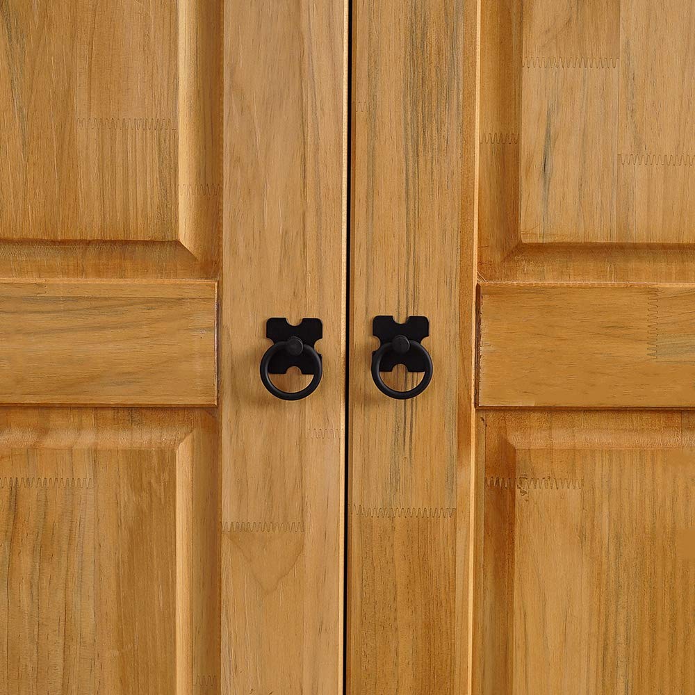 Black Corona Metal Pull Handles/Hinges/Pins Studs Replacement Furniture Fittings for Cabinets Wardrobe Drawer (6PCS)
