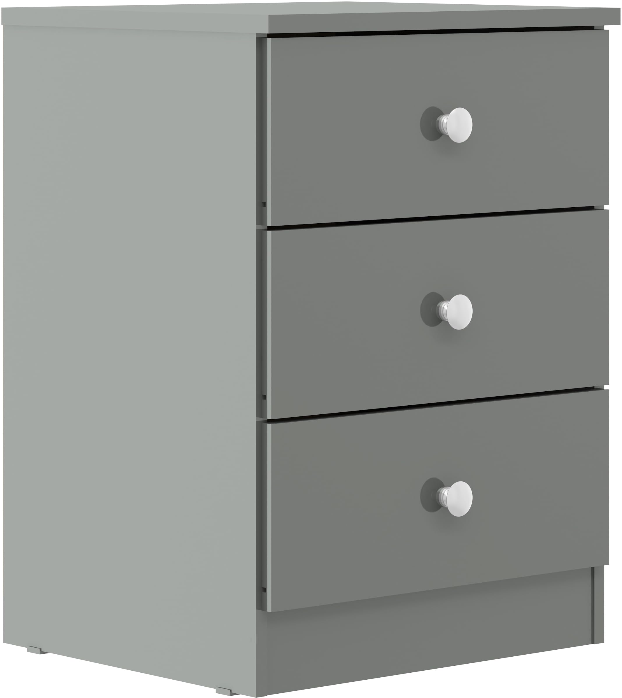 Seconique Denver Bedside in Grey Gloss