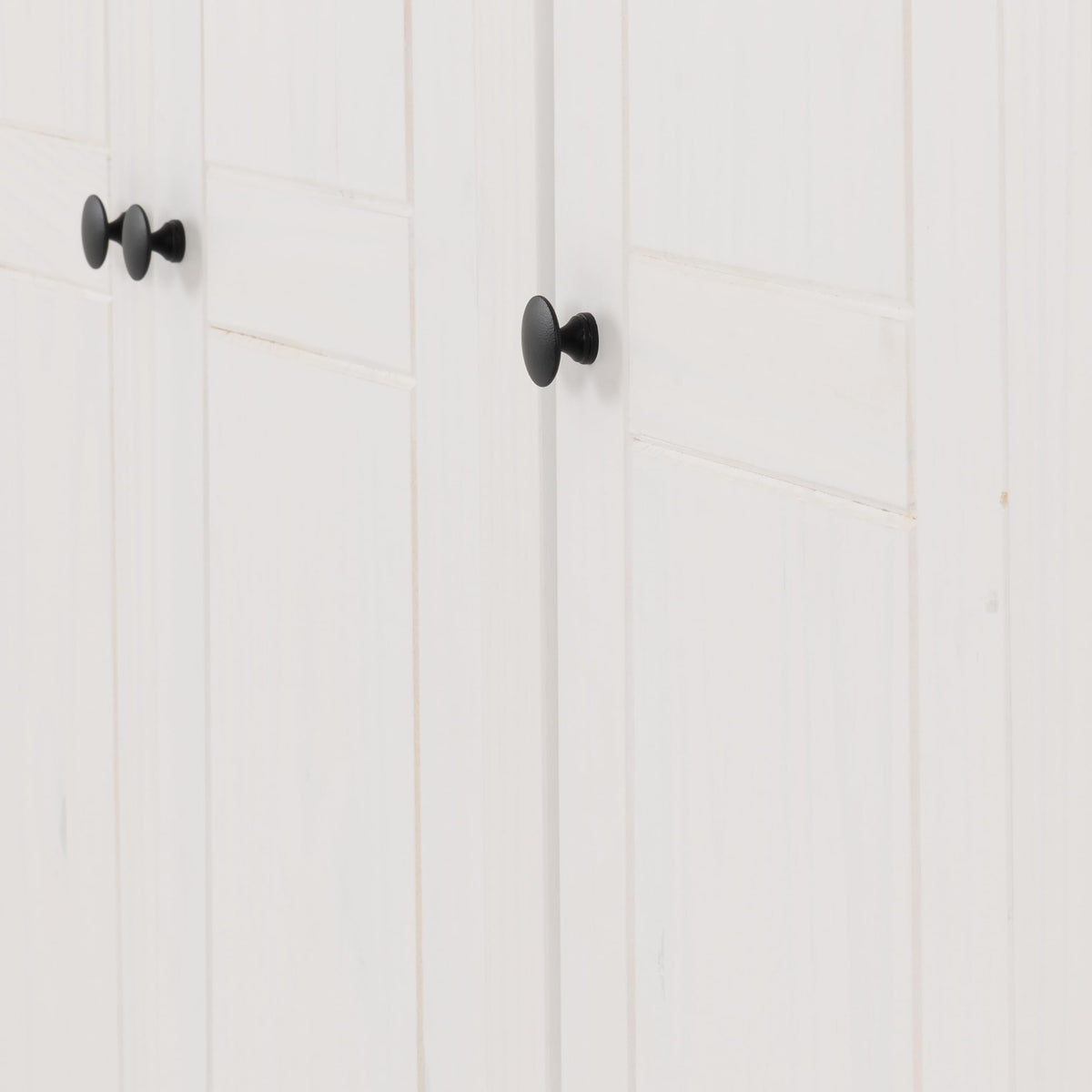 Seconique Panama 3 Door Wardrobe in White/Natural Wax