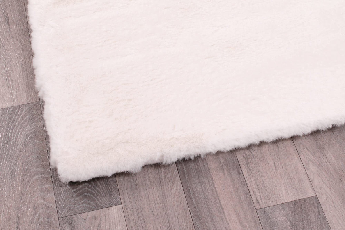 Lord of Rugs Lux Faux Fur Rug for Bedroom Dining Living Room Carpet Super Soft Fluffy Plush Plain Modern Floor Shaggy Rug