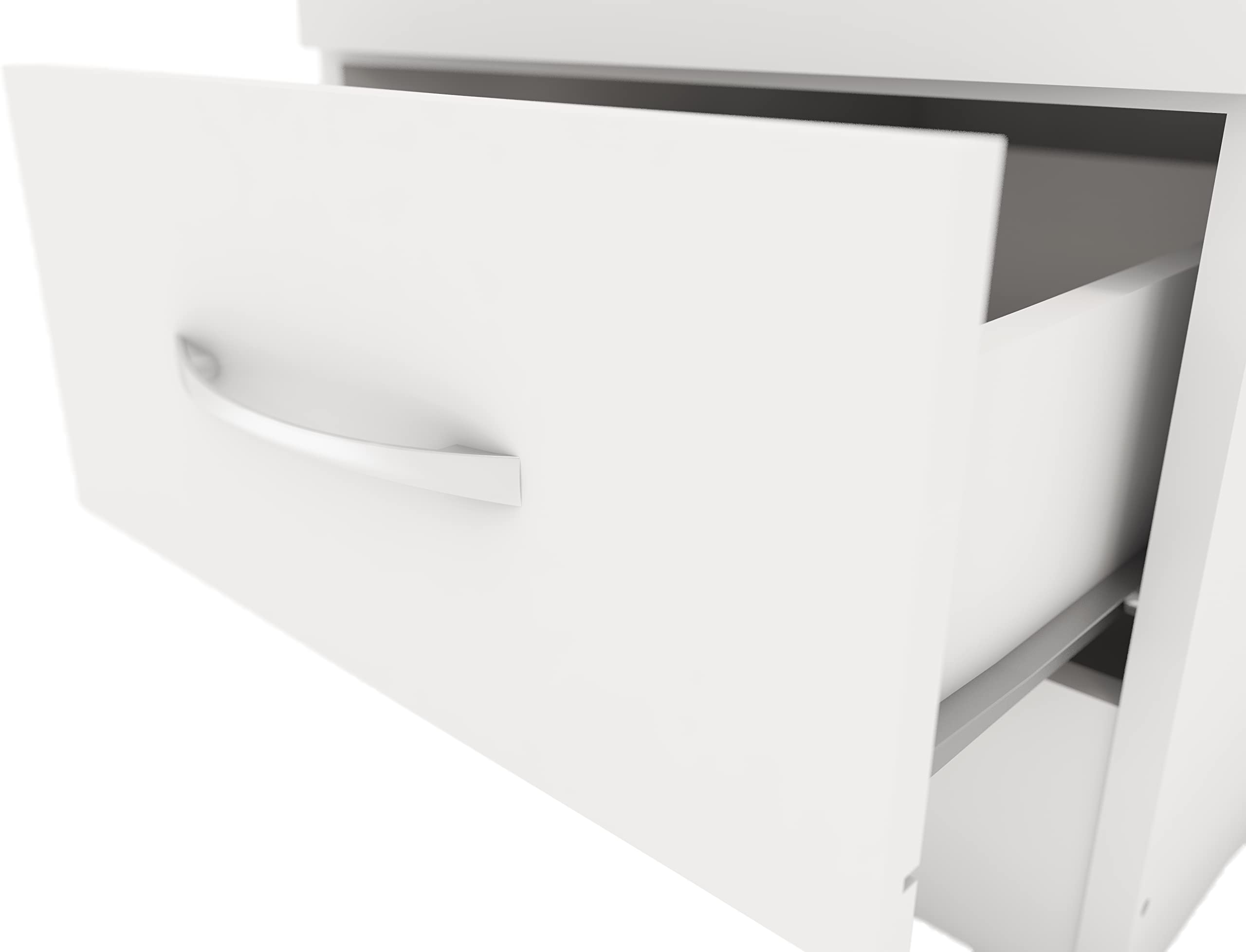 Seconique Nevada Mirrored 1/2 Door 1 Drawer Wardrobe