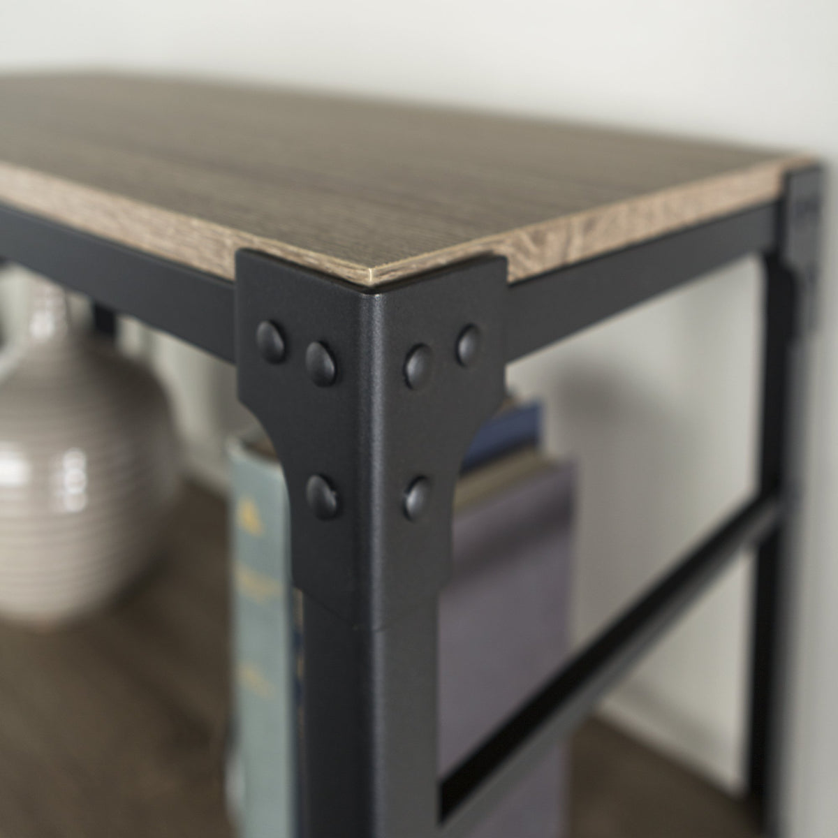 WE Furniture Industrial Bookshelf